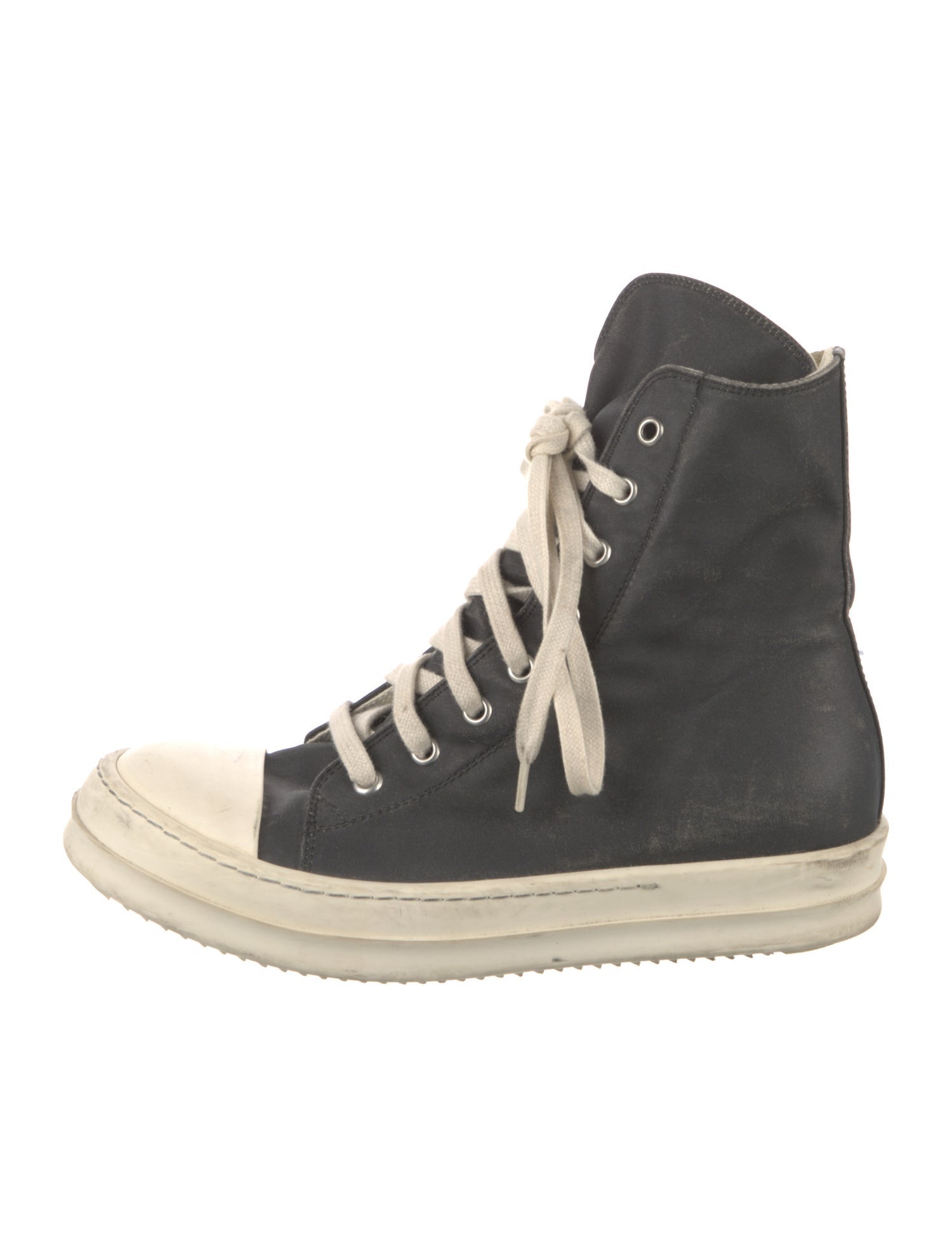 Rick Owens Drkshdw Leather Wedge Sneakers
