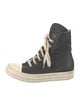 Rick Owens Drkshdw Leather Wedge Sneakers