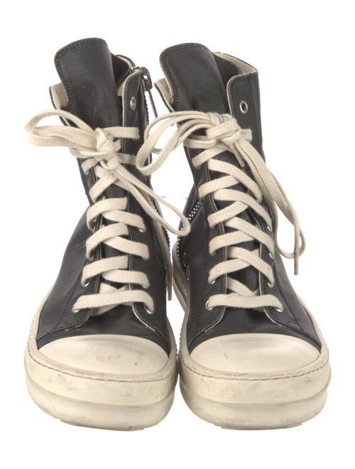 Rick Owens Drkshdw Leather Wedge Sneakers
