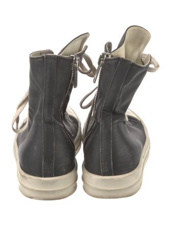 Rick Owens Drkshdw Leather Wedge Sneakers