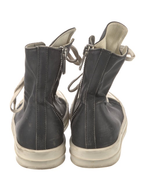 Rick Owens Drkshdw Leather Wedge Sneakers