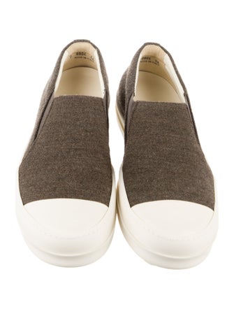 Rick Owens Drkshdw Canvas Colorblock Pattern Sneakers