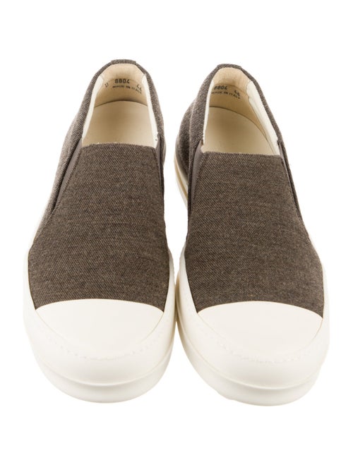 Rick Owens Drkshdw Canvas Colorblock Pattern Sneakers