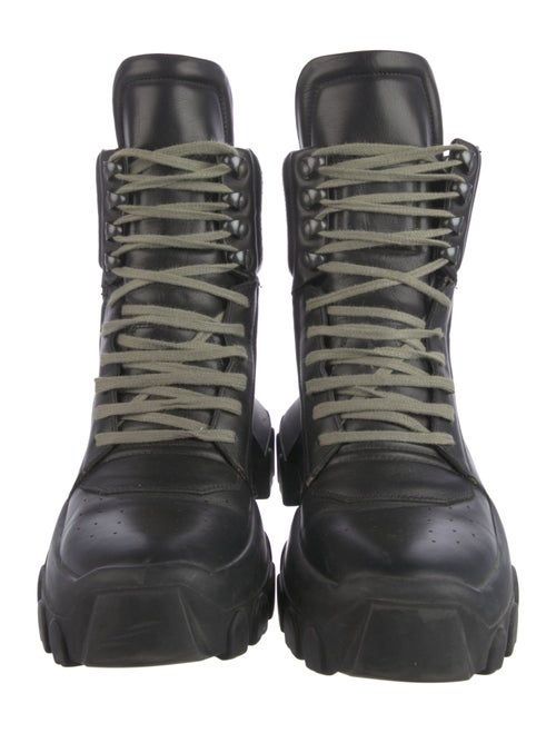 Rick Owens Leather Combat Boots