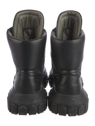 Rick Owens Leather Combat Boots