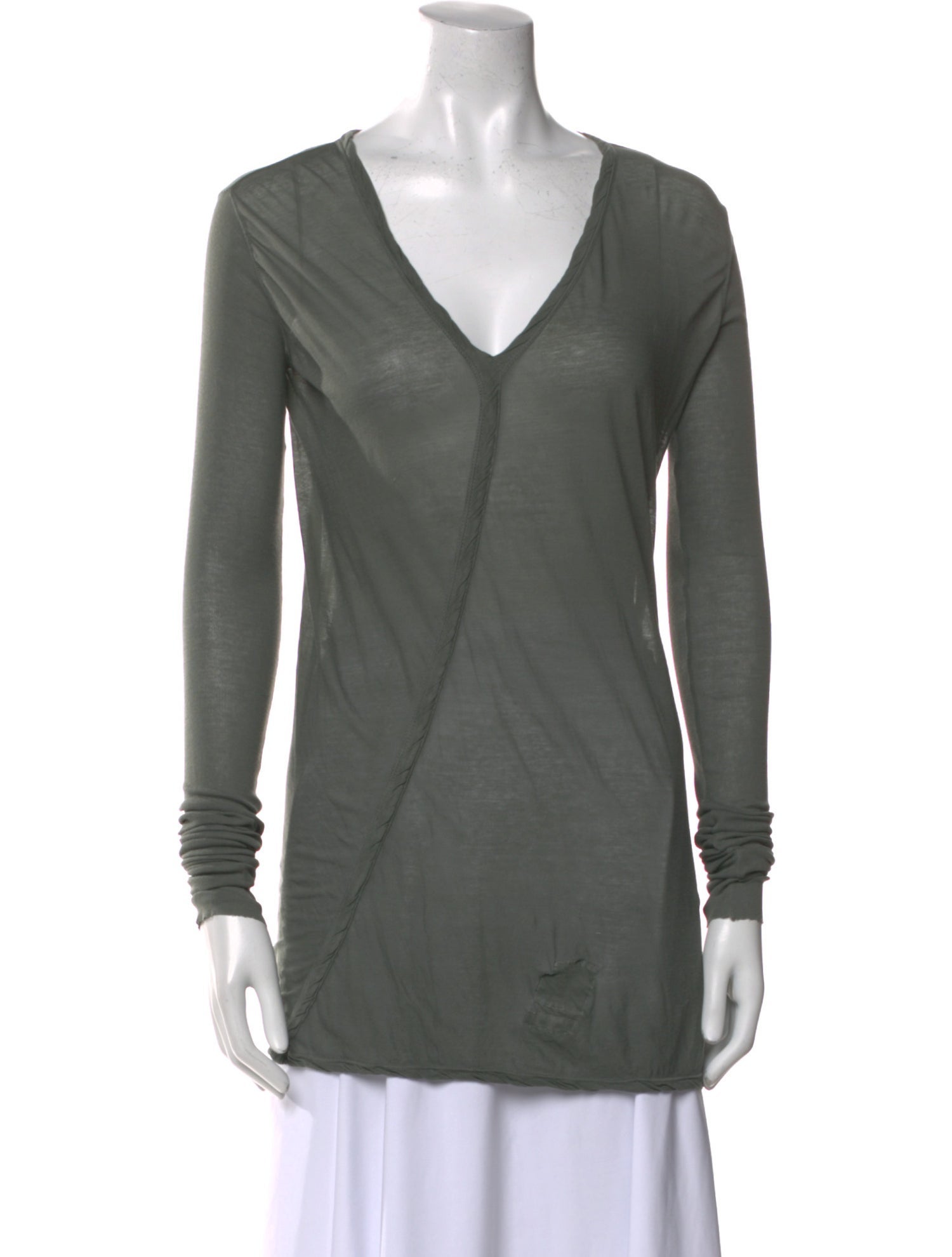 Rick Owens Drkshdw V-Neck Long Sleeve Tunic