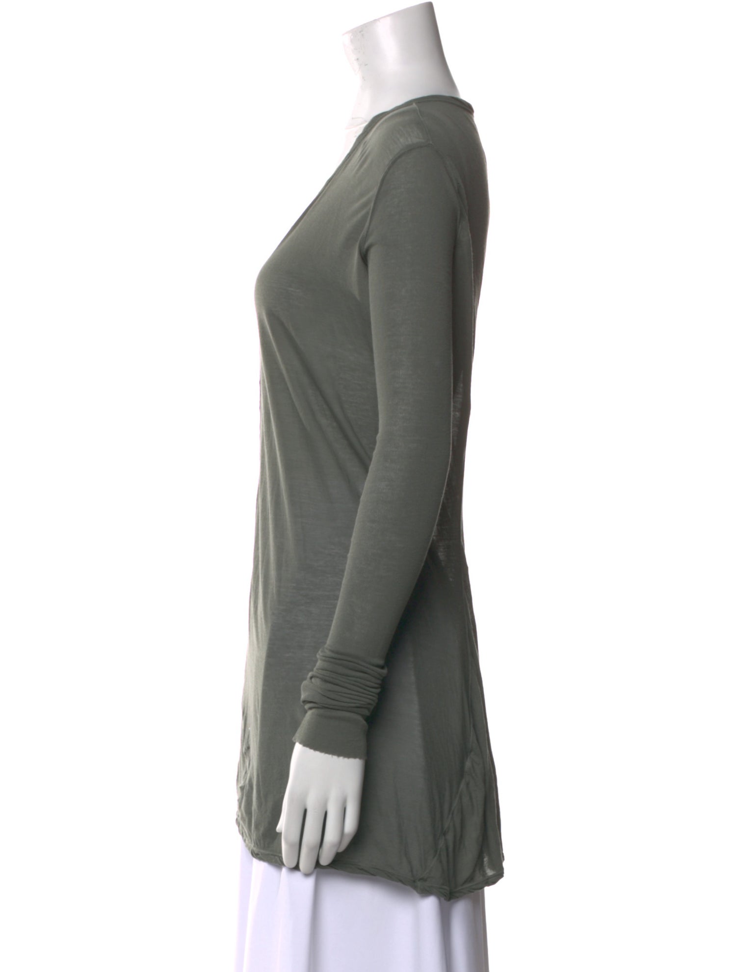 Rick Owens Drkshdw V-Neck Long Sleeve Tunic