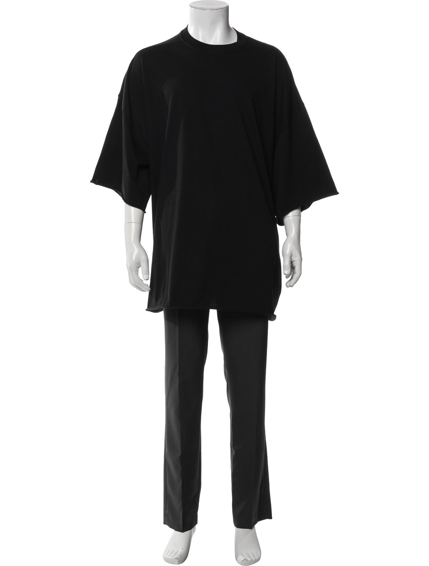 Rick Owens Drkshdw Crew Neck Three-Quarter Sleeve T-Shirt
