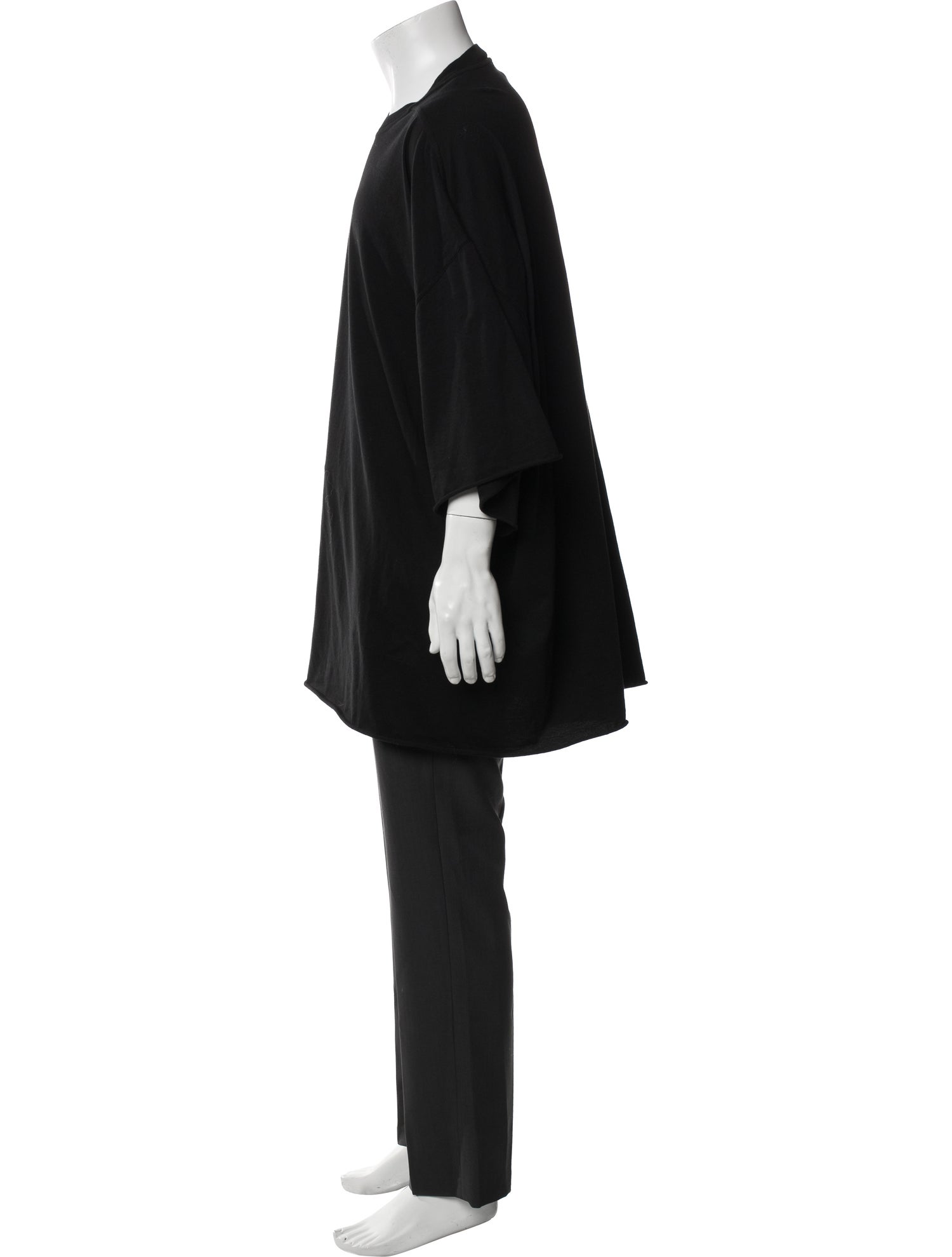 Rick Owens Drkshdw Crew Neck Three-Quarter Sleeve T-Shirt