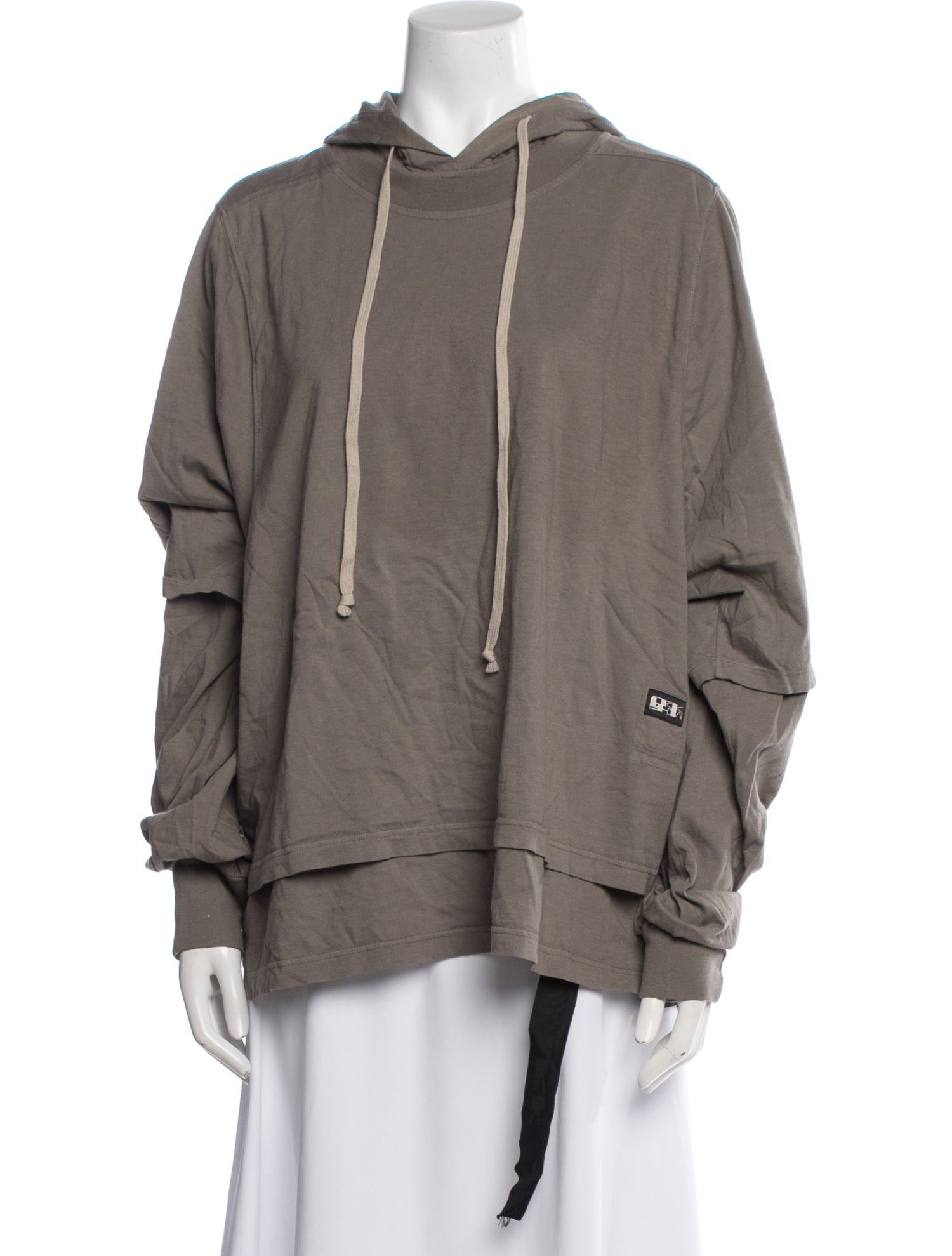 Rick Owens Drkshdw Mock Neck Long Sleeve Sweatshirt