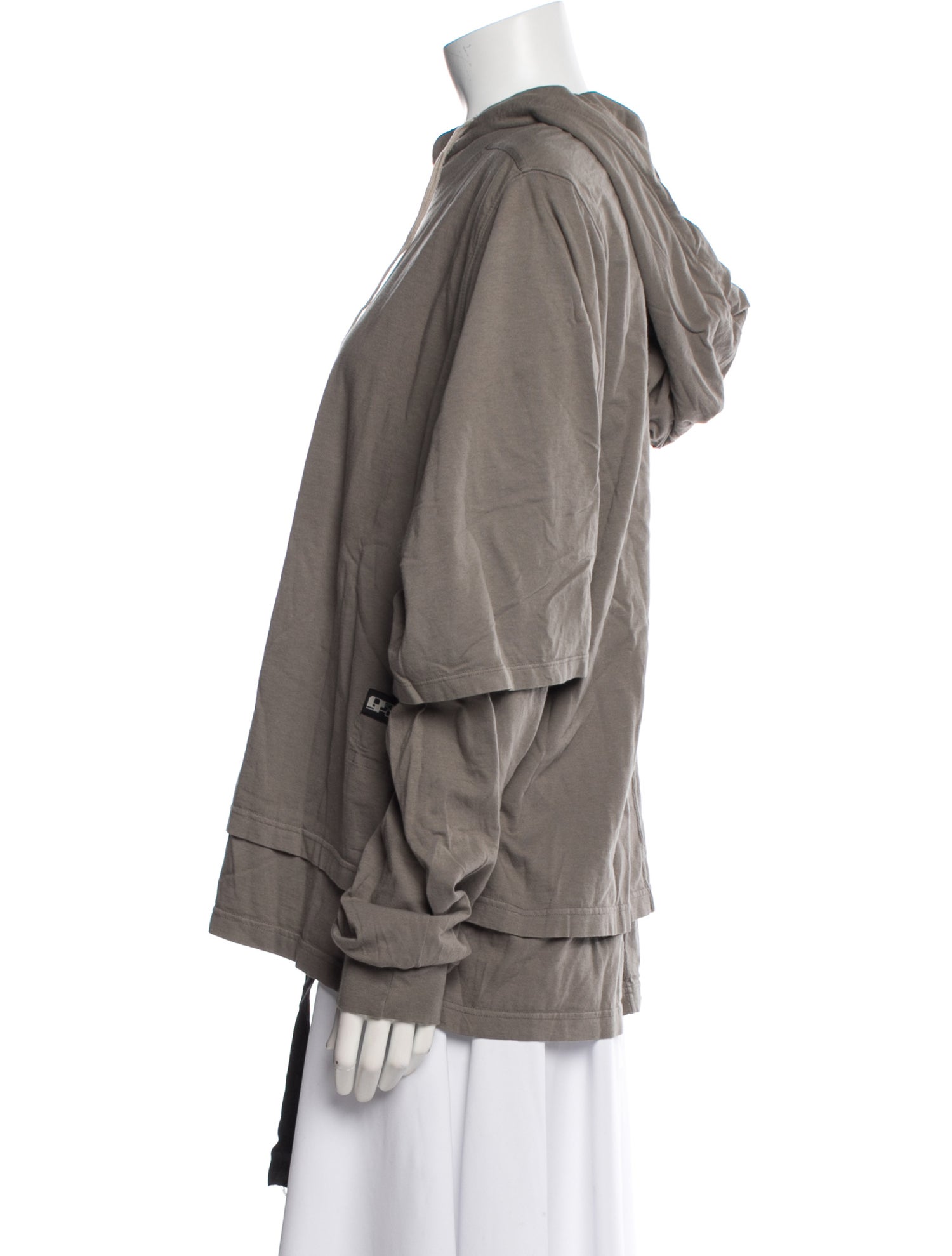 Rick Owens Drkshdw Mock Neck Long Sleeve Sweatshirt