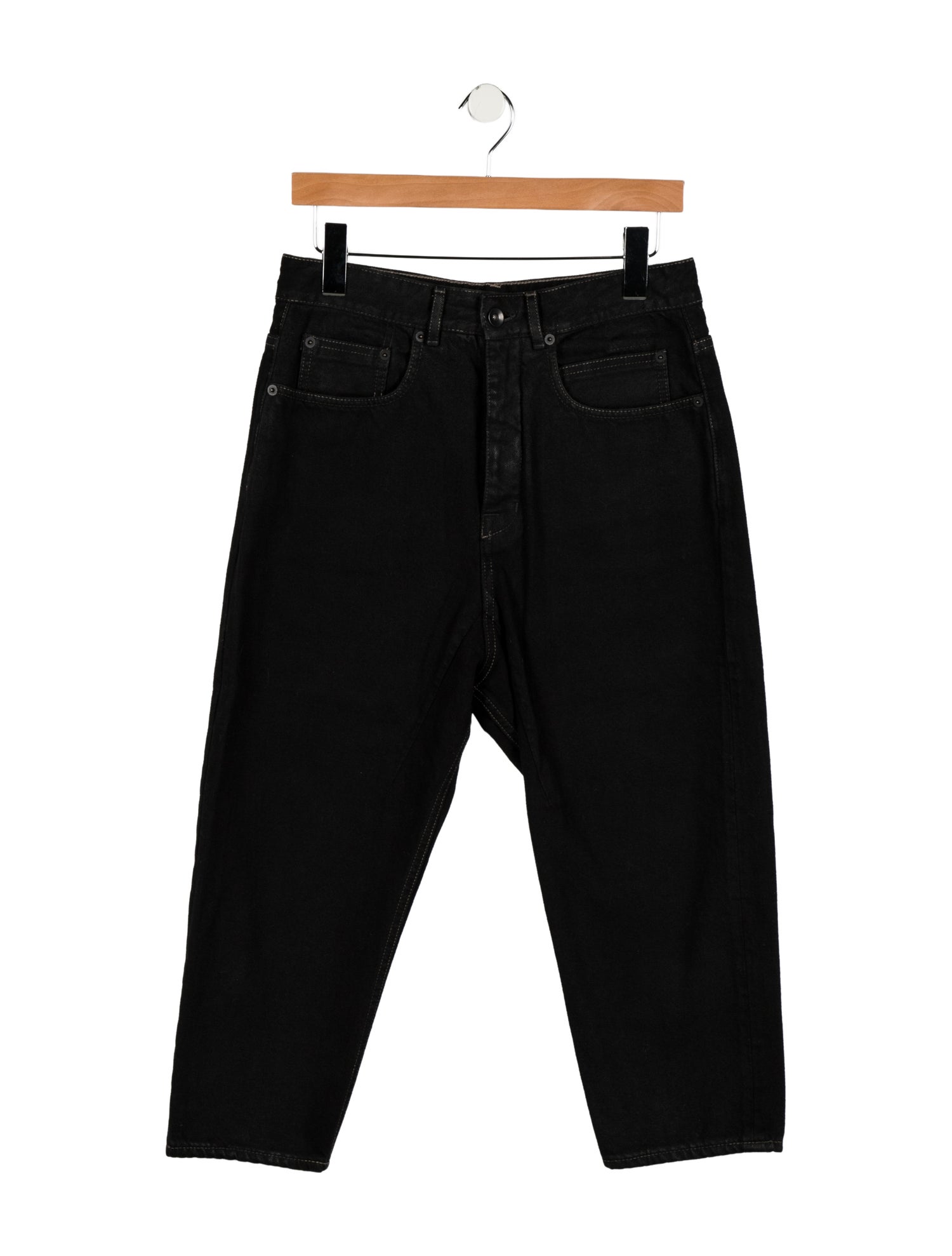 Rick Owens Drkshdw High-Rise Straight Leg Jeans