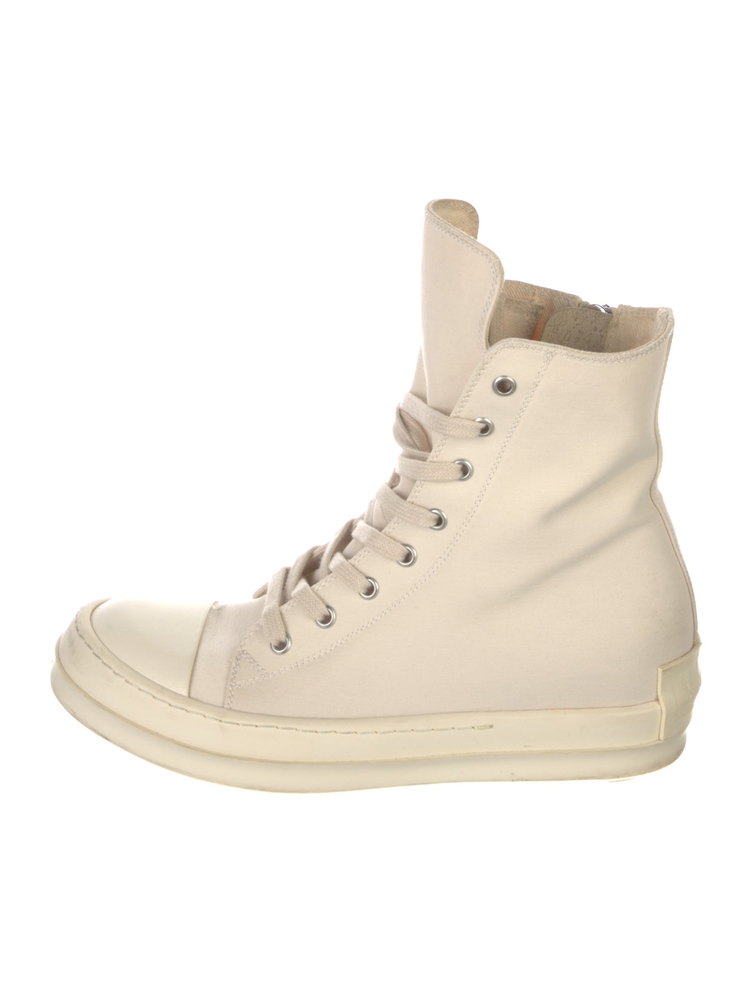 Rick Owens Drkshdw Canvas Wedge Sneakers