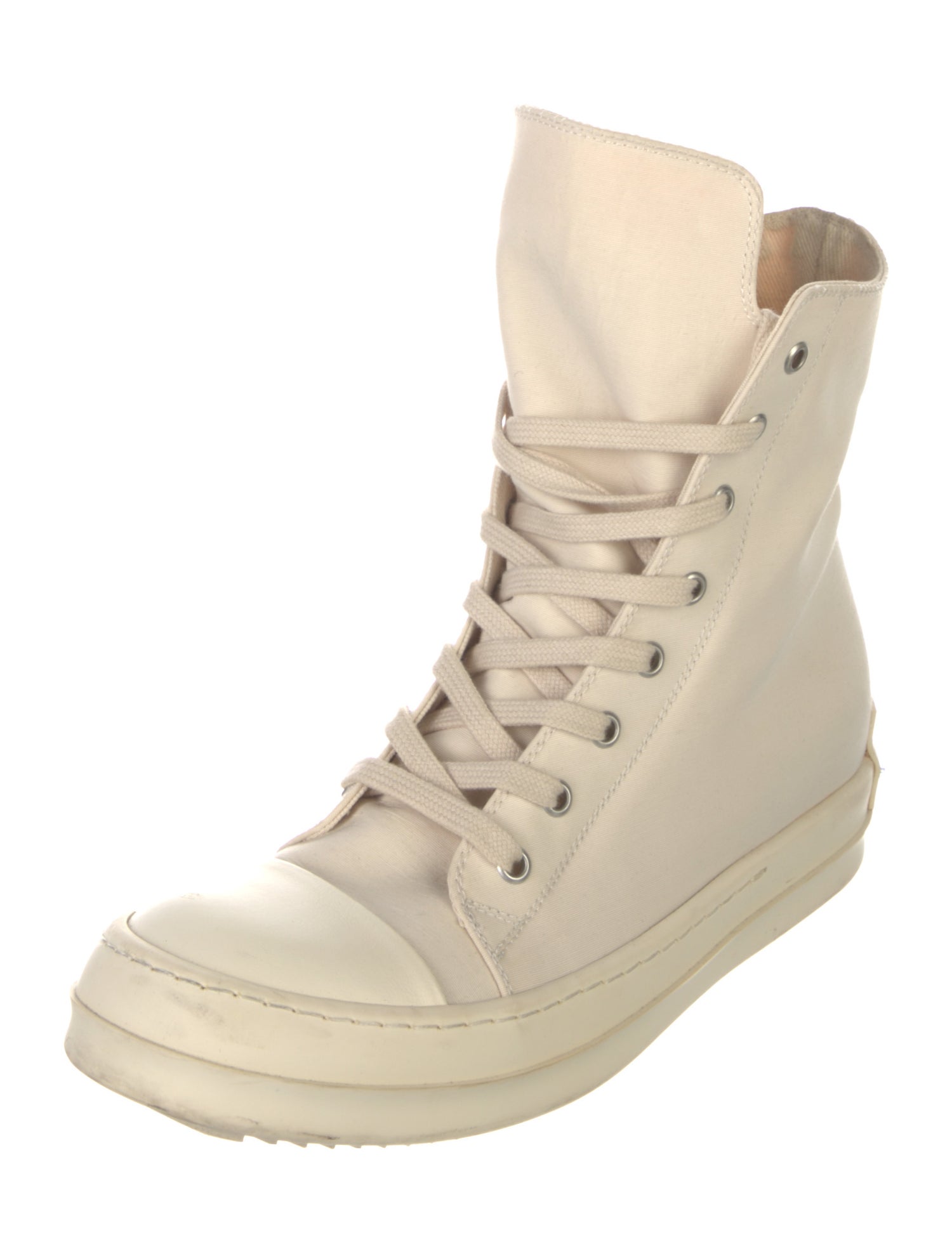 Rick Owens Drkshdw Canvas Wedge Sneakers