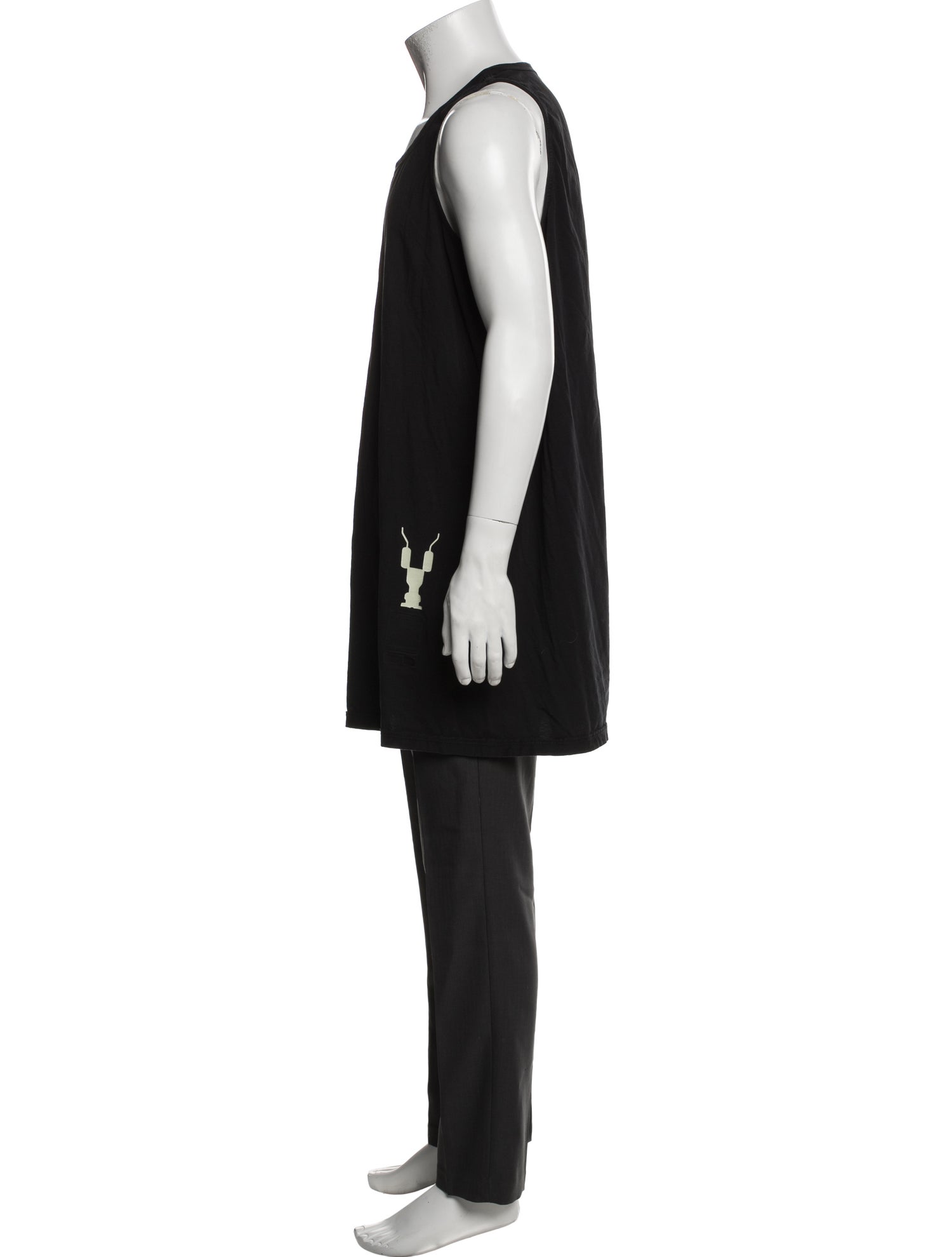 Rick Owens Drkshdw Scoop Neck Sleeveless T-Shirt