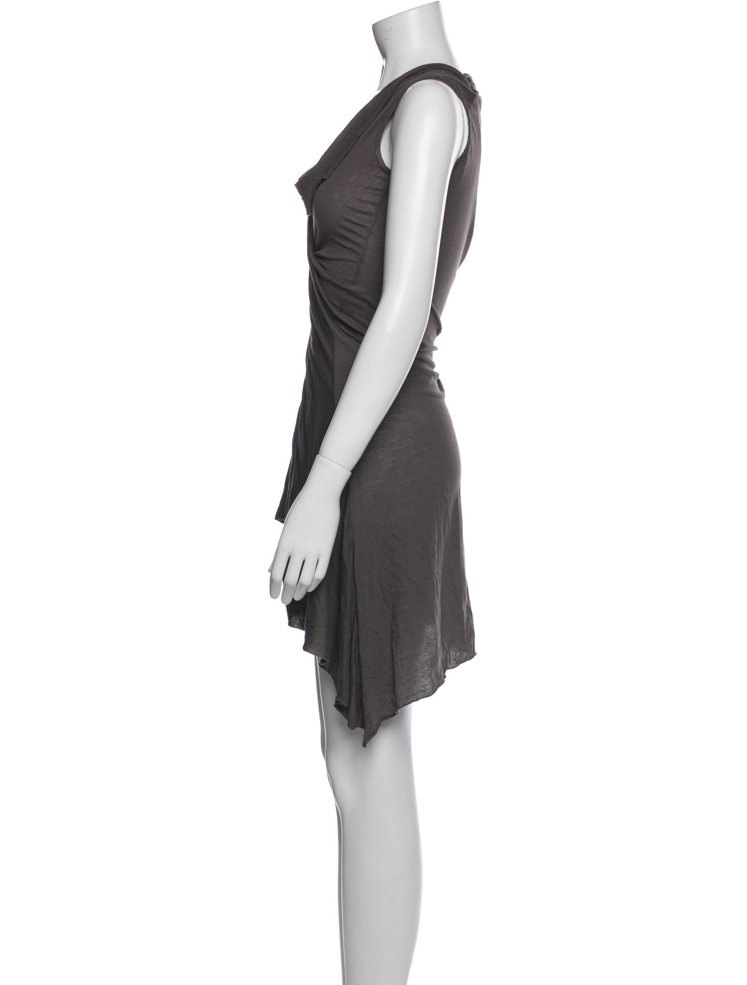 Rick Owens Drkshdw Cowl Neck Mini Dress