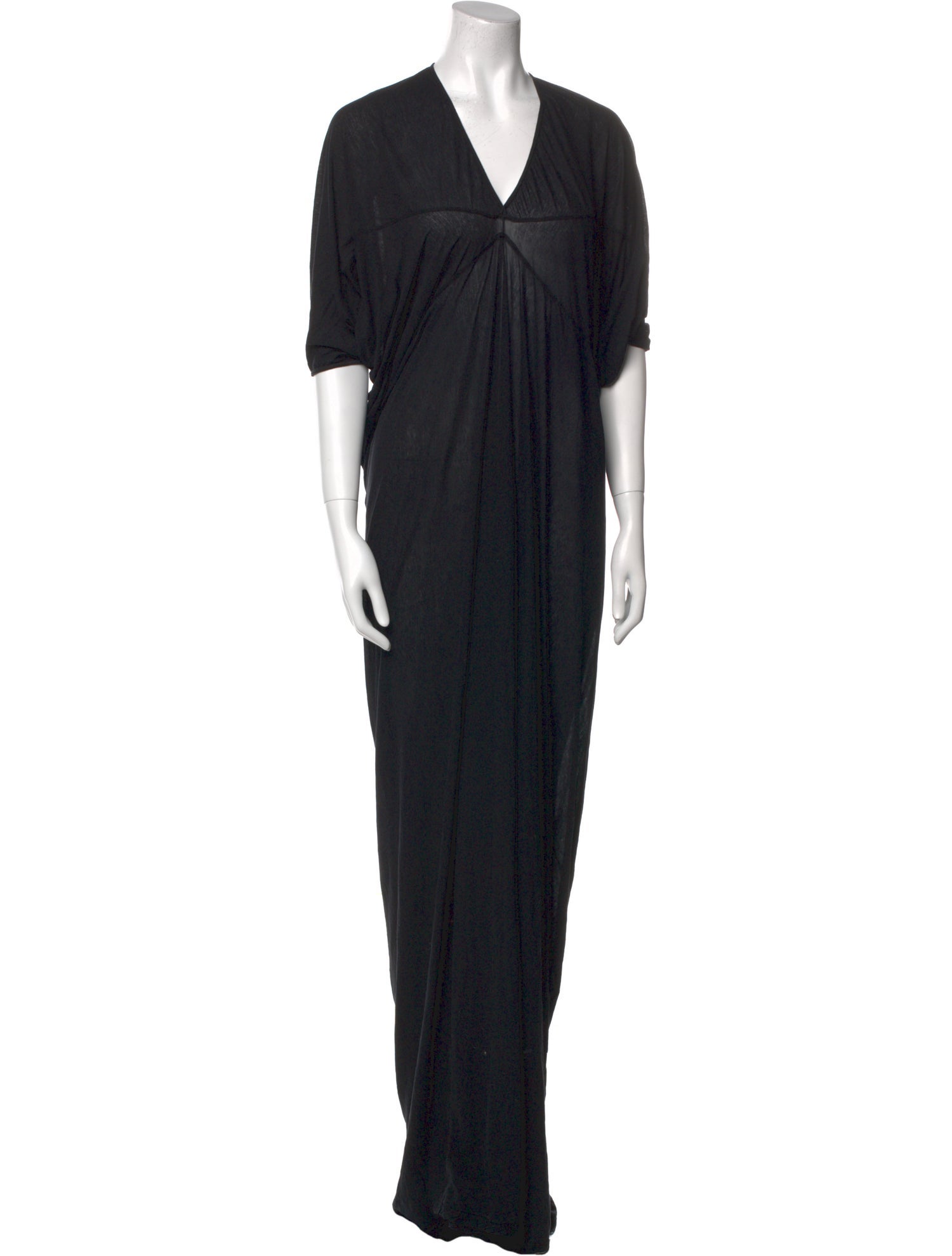 Rick Owens Drkshdw V-Neck Long Dress