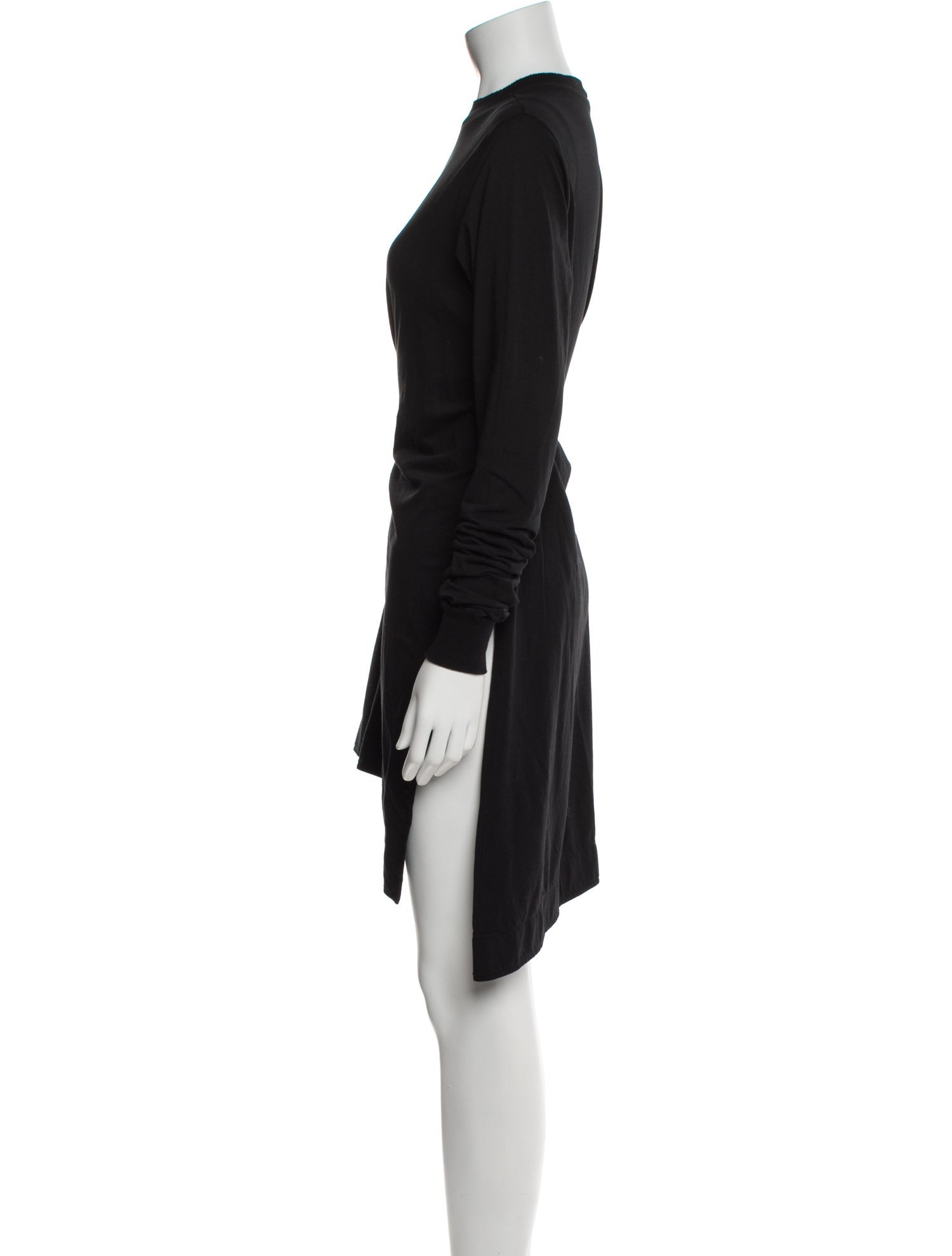 Rick Owens Drkshdw Crew Neck Mini Dress