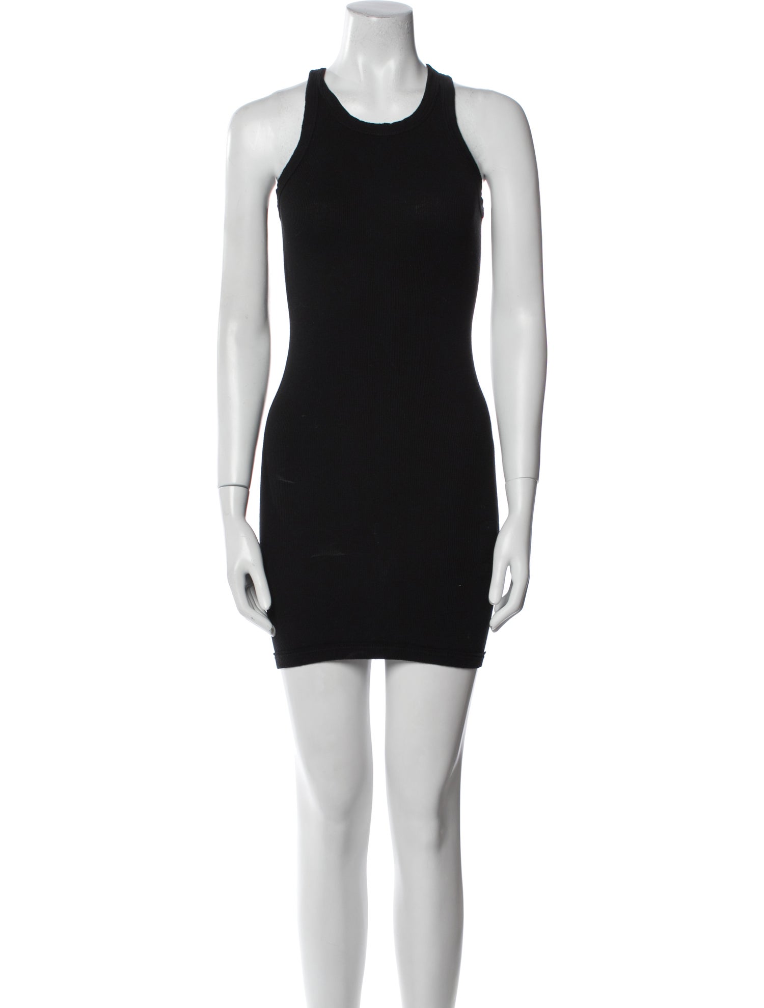 Rick Owens Drkshdw Crew Neck Mini Dress