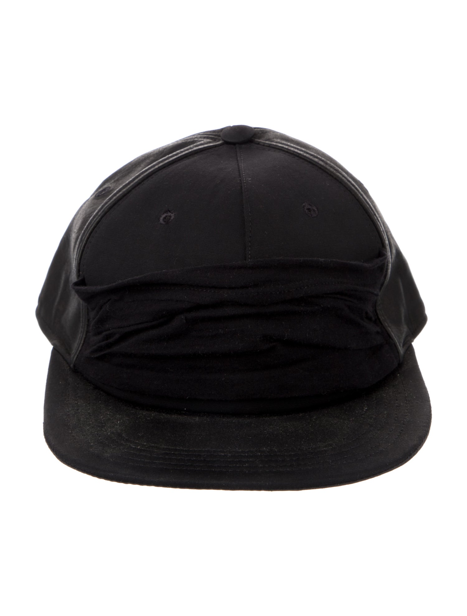 Rick Owens Drkshdw Leathe rlayered Baseball hat