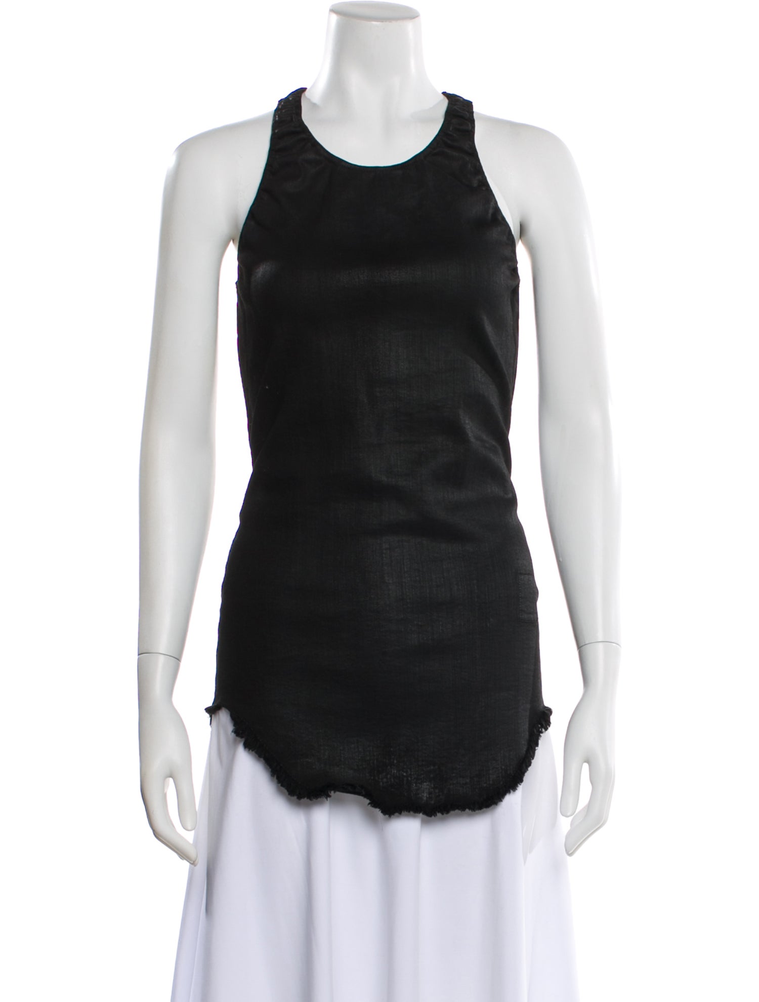 Rick Owens Drkshdw Crew Neck Sleeveless Top