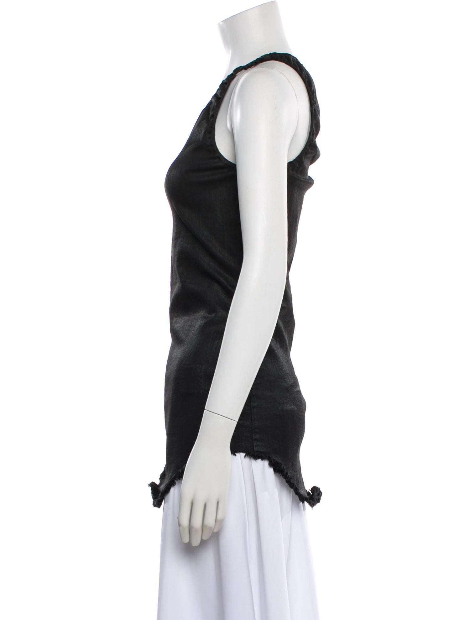 Rick Owens Drkshdw Crew Neck Sleeveless Top