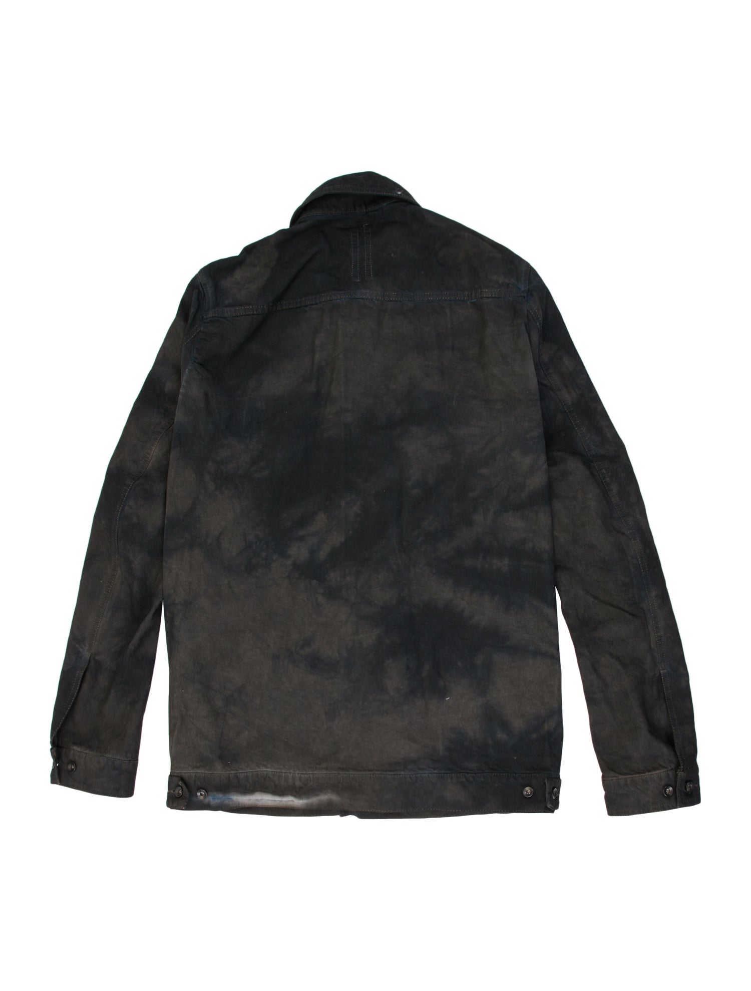 Rick Owens Drkshdw Tie-Dye Print Denim Jacket