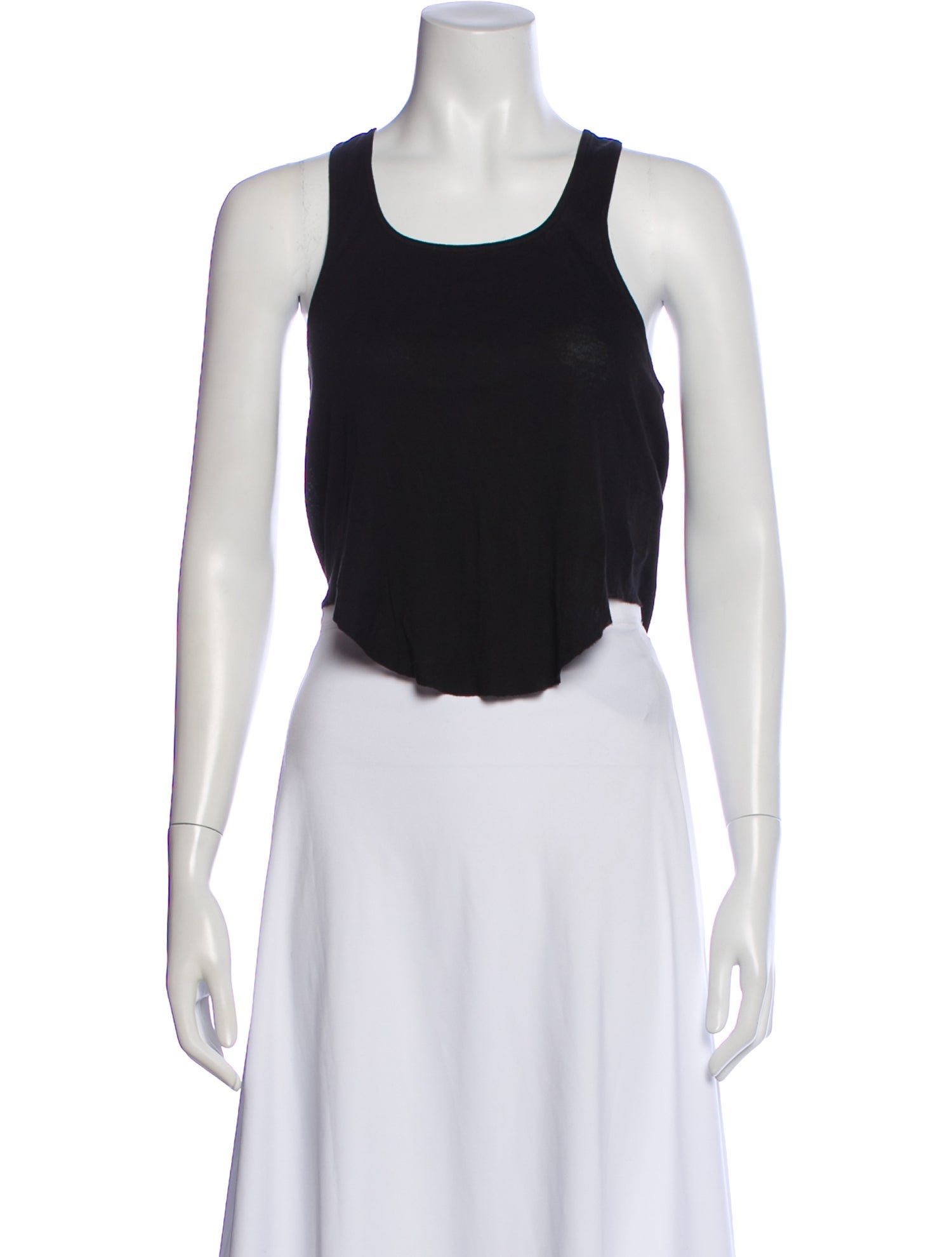 Rick Owens Drkshdw Scoop Neck Sleeveless Top