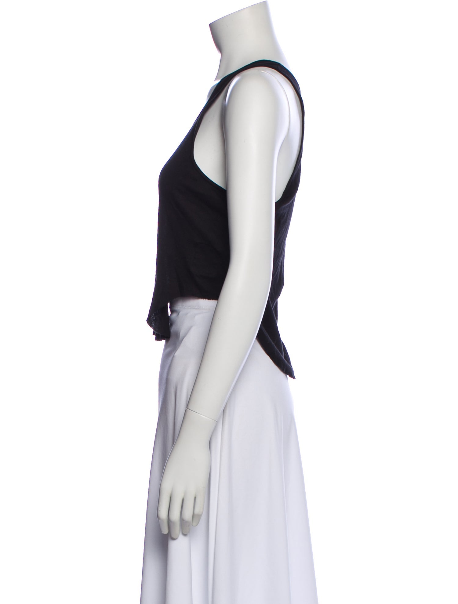 Rick Owens Drkshdw Scoop Neck Sleeveless Top