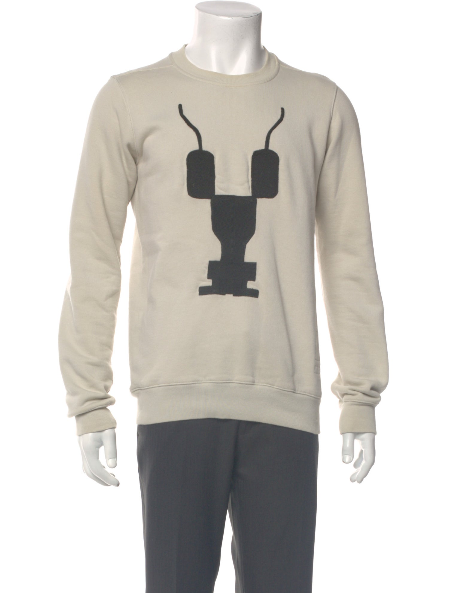 Rick Owens Drkshdw Graphic Print Crew Neck Pullover