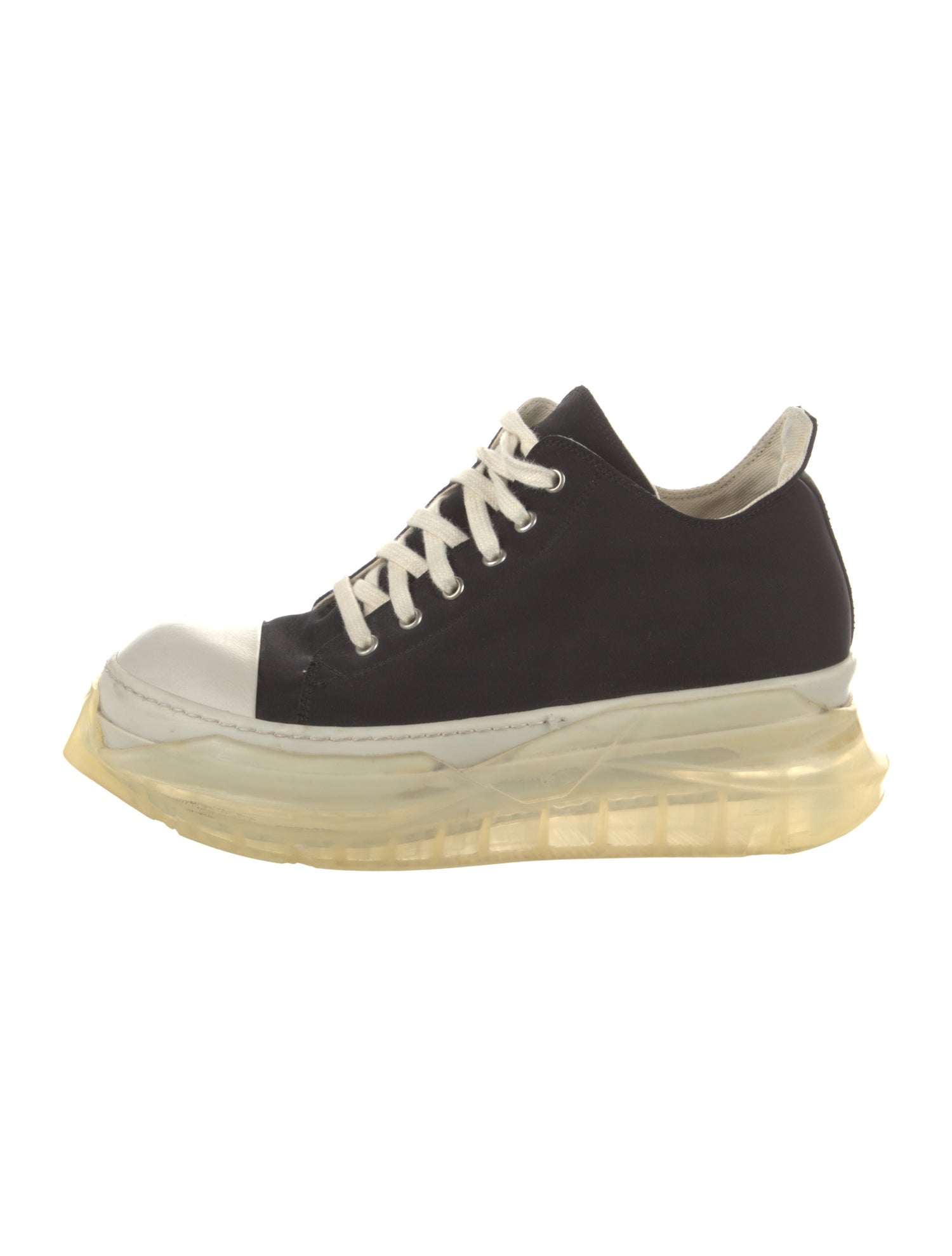 Rick Owens Drkshdw Canvas Colorblock Pattern Sneakers