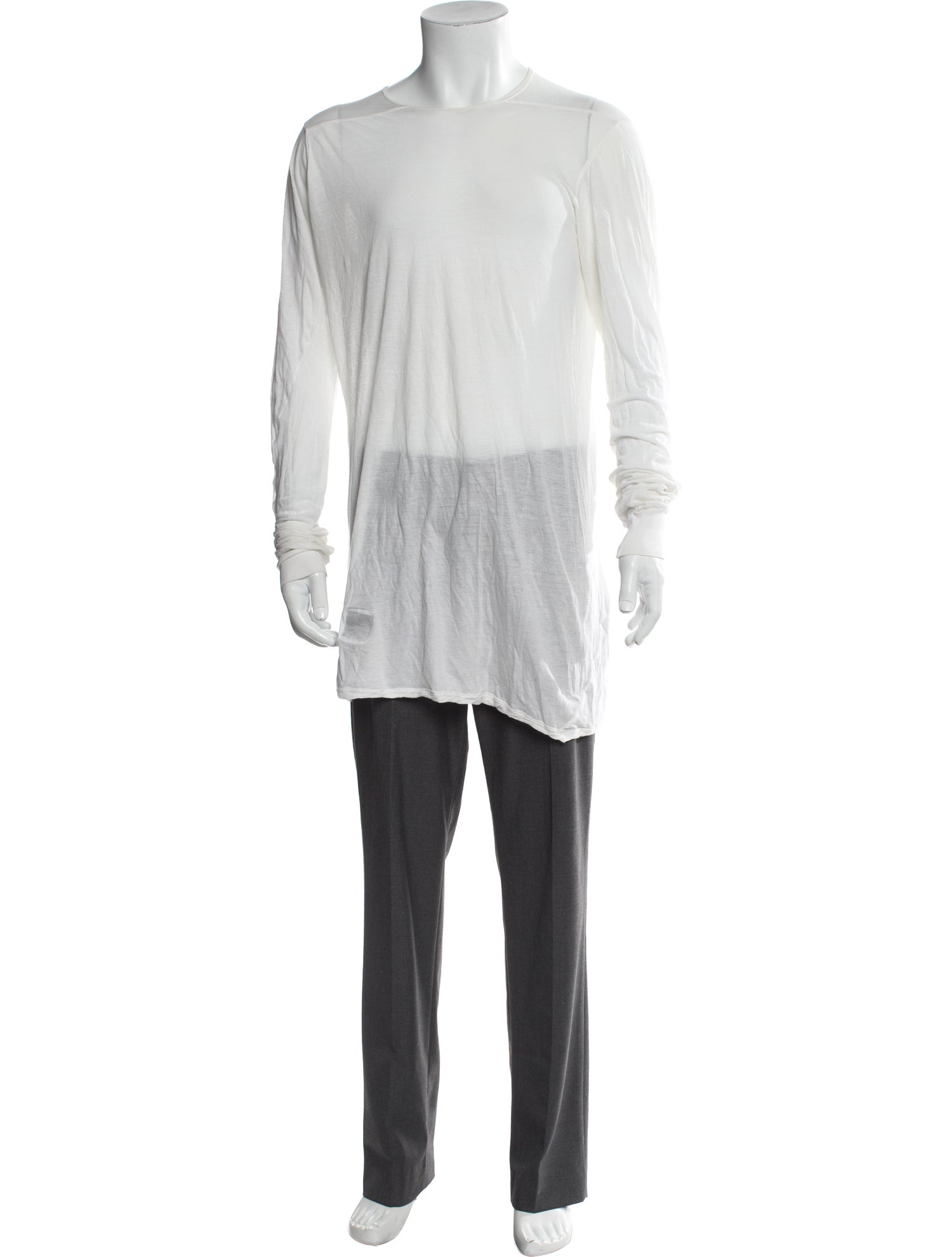 Rick Owens Drkshdw Crew Neck Long Sleeve Henley