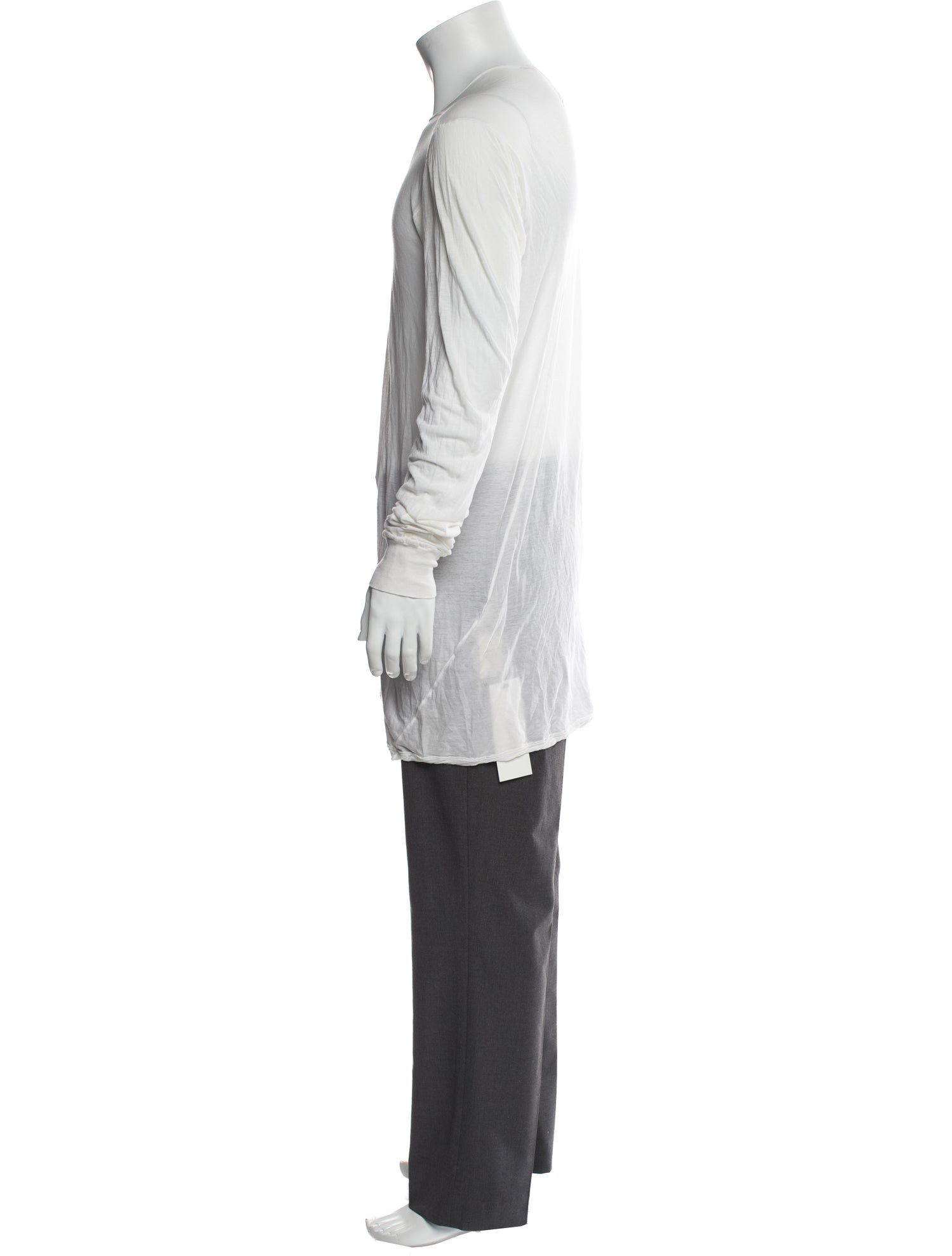 Rick Owens Drkshdw Crew Neck Long Sleeve Henley