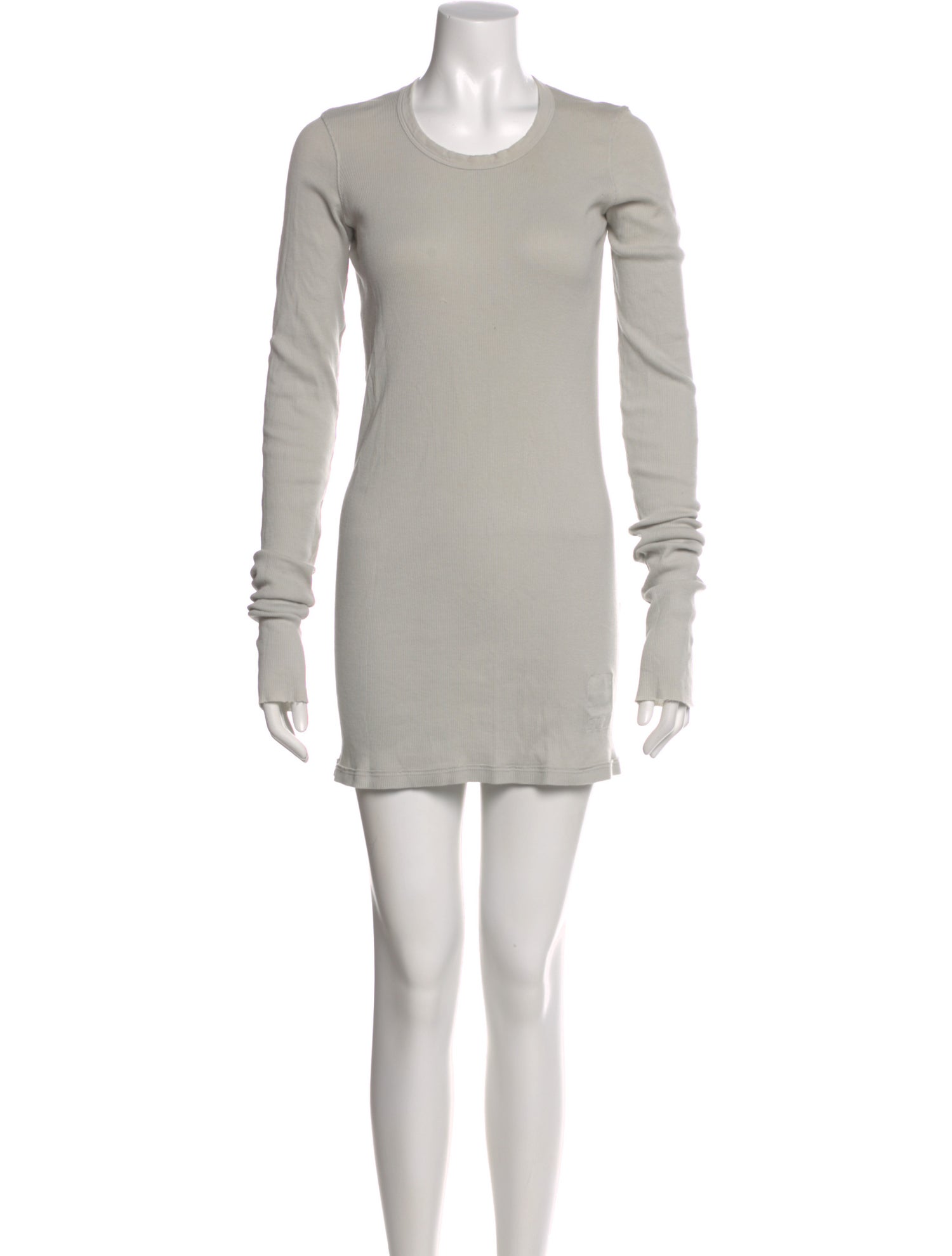 Rick Owens Drkshdw Scoop Neck Mini Dress