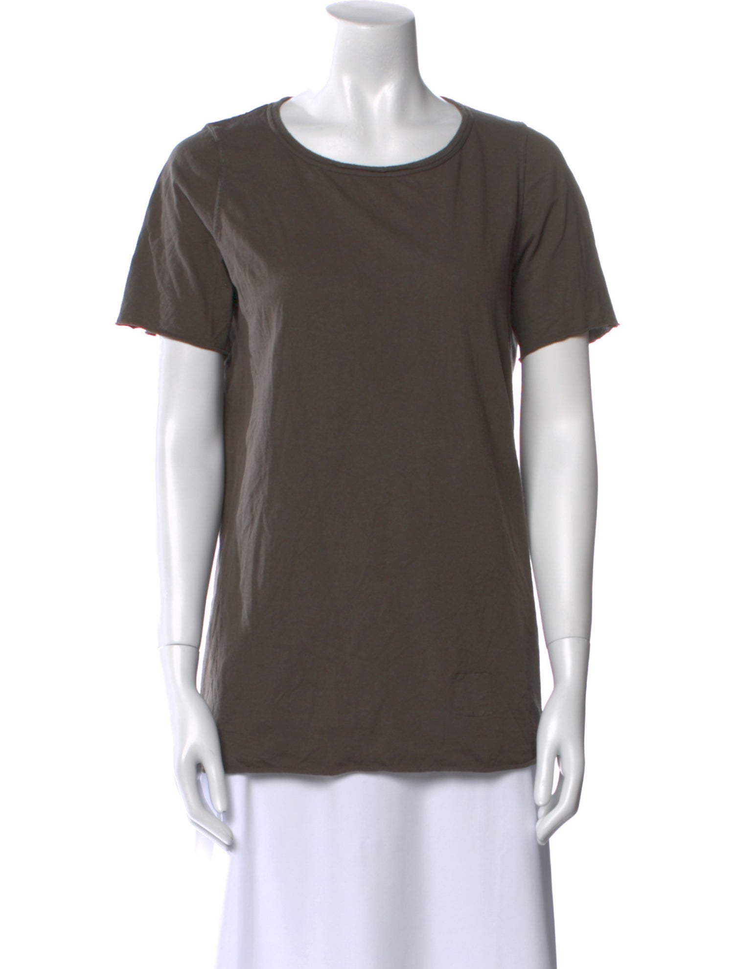 Rick Owens Drkshdw Scoop Neck Short Sleeve T-Shirt