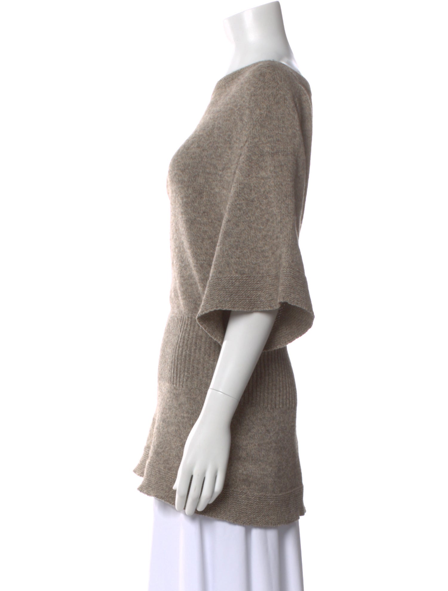 Rick Owens Drkshdw Merino Wool Bateau Neckline Sweater