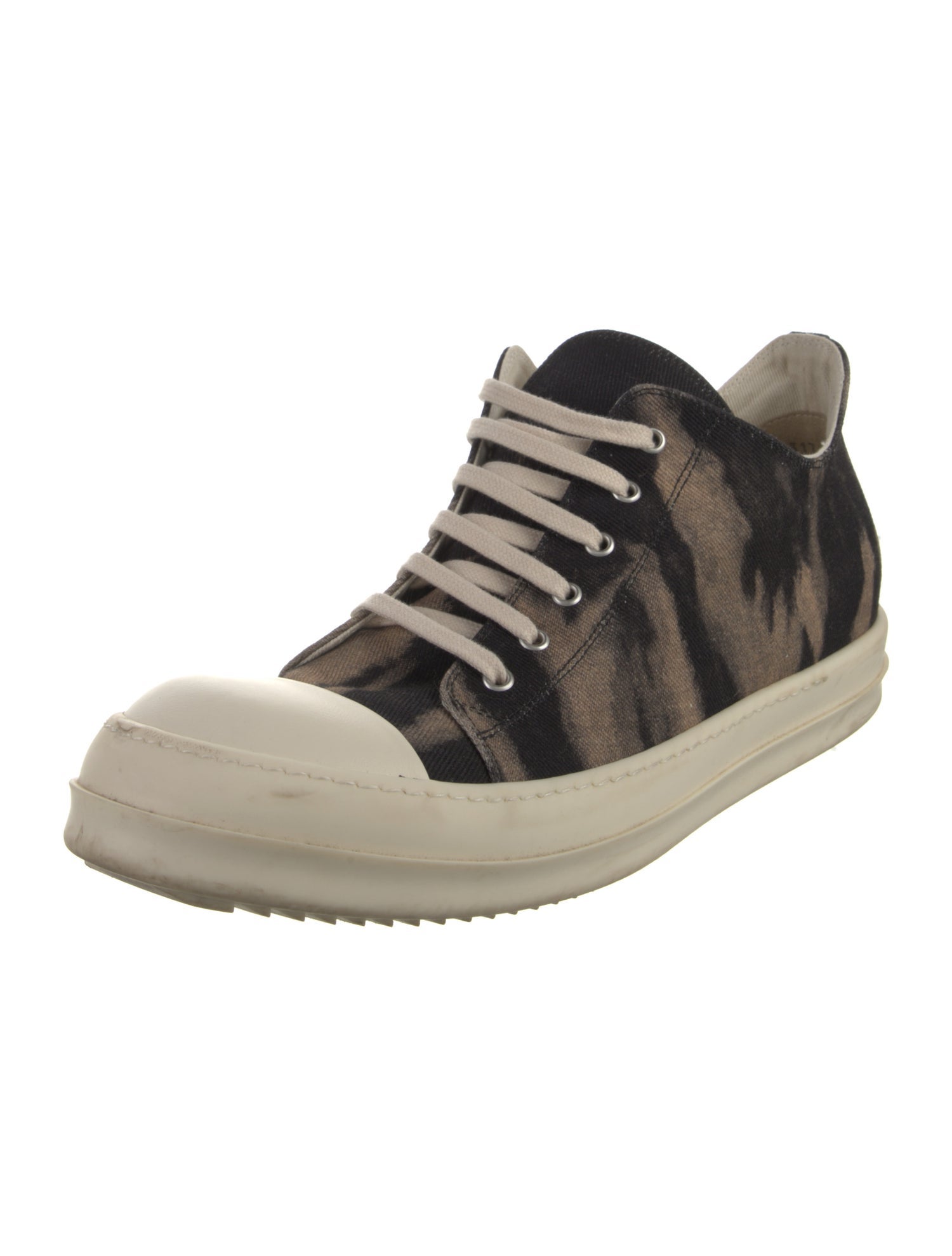Rick Owens Drkshdw Canvas Printed Sneakers