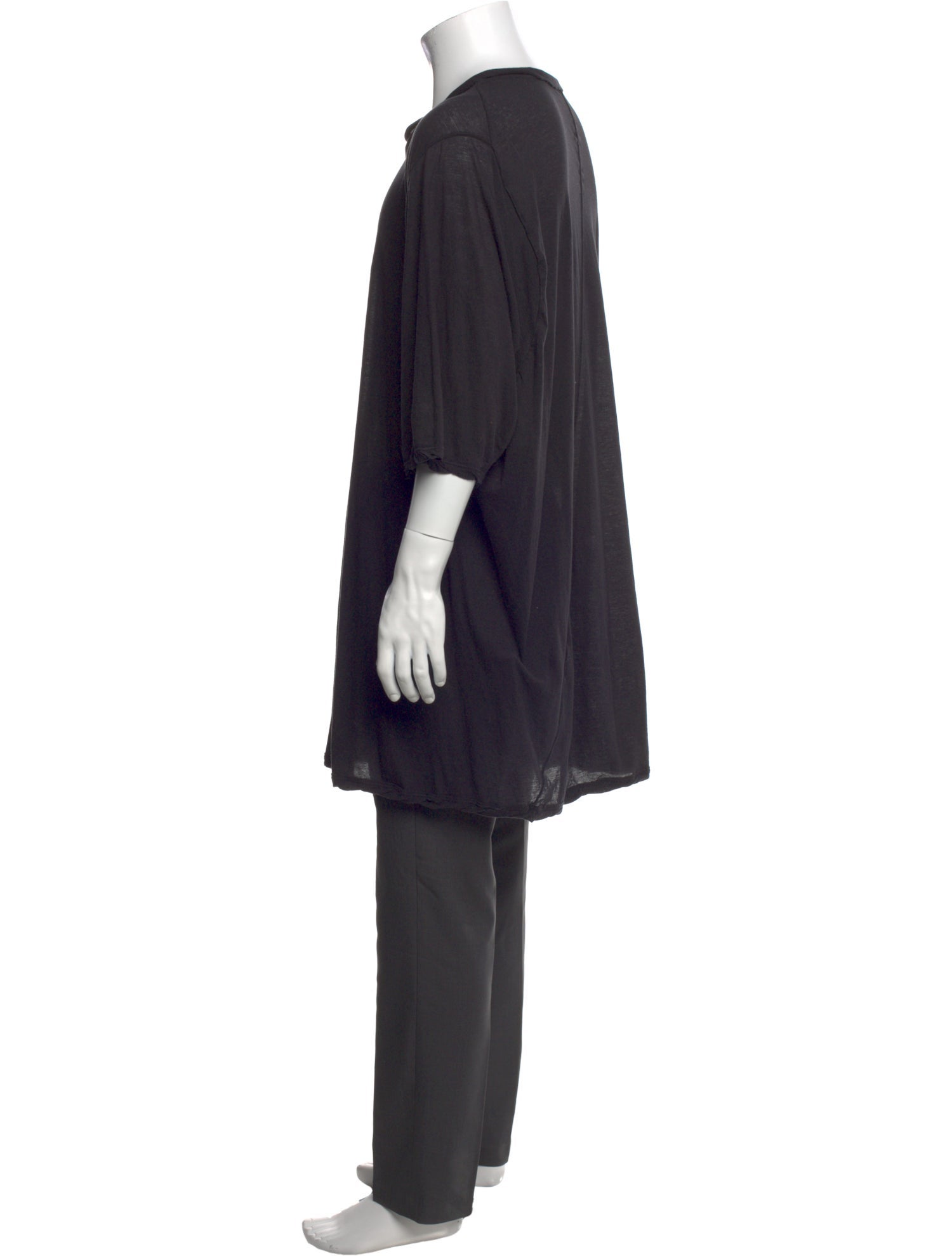 Rick Owens Drkshdw Scoop Neck Three-Quarter Sleeve T-Shirt