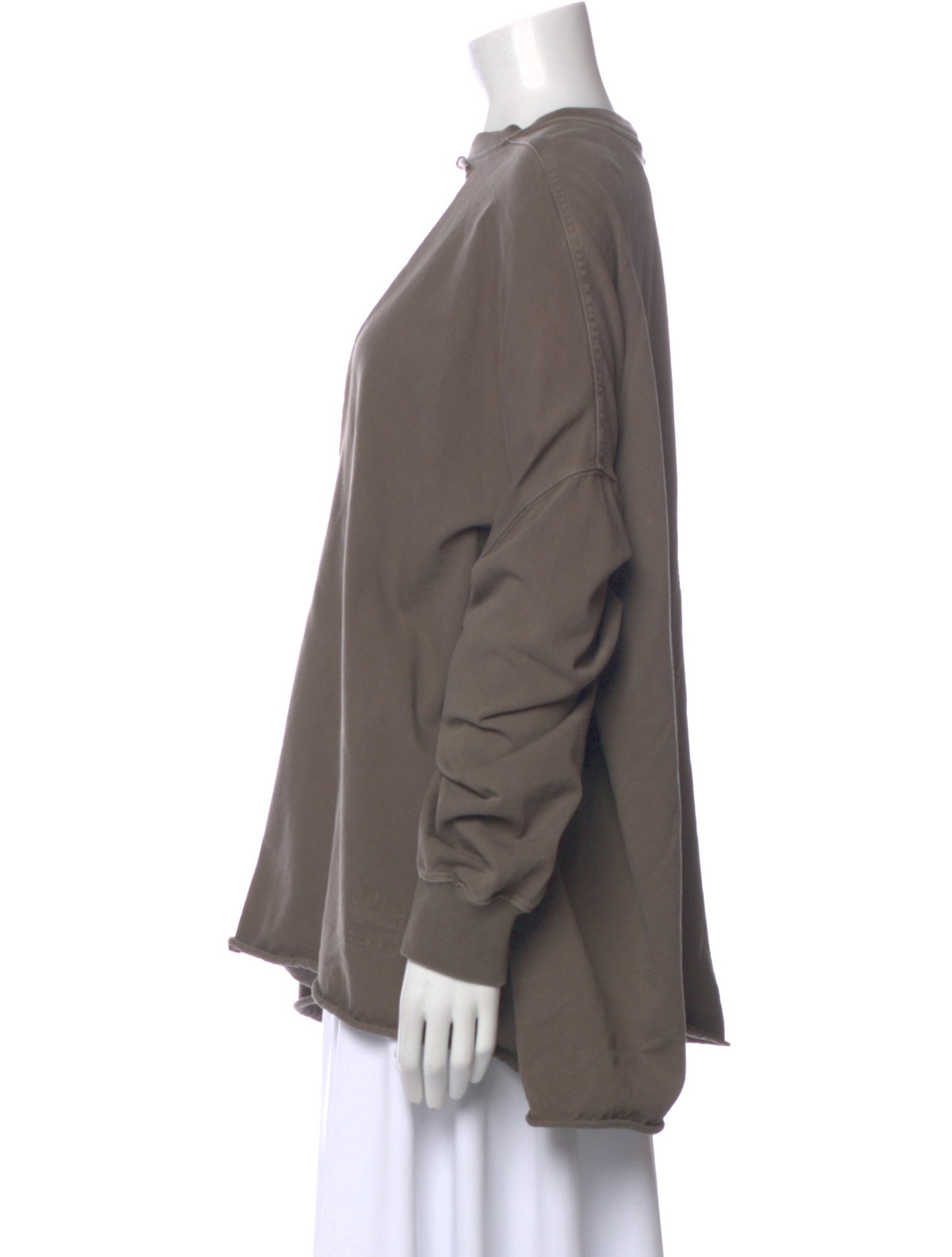 Rick Owens Drkshdw V-Neck Long Sleeve Sweatshirt