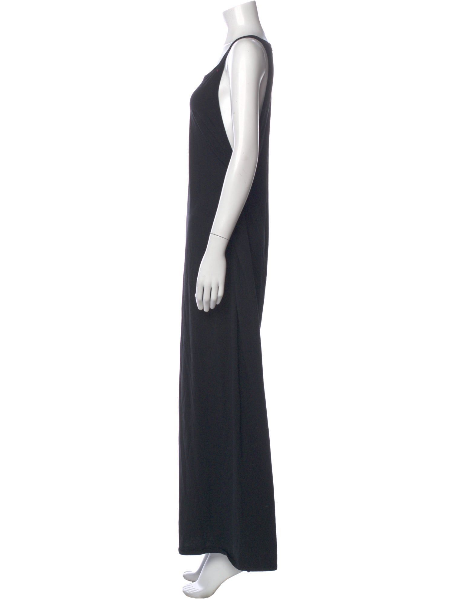 Rick Owens Drkshdw Scoop Neck Long Dress