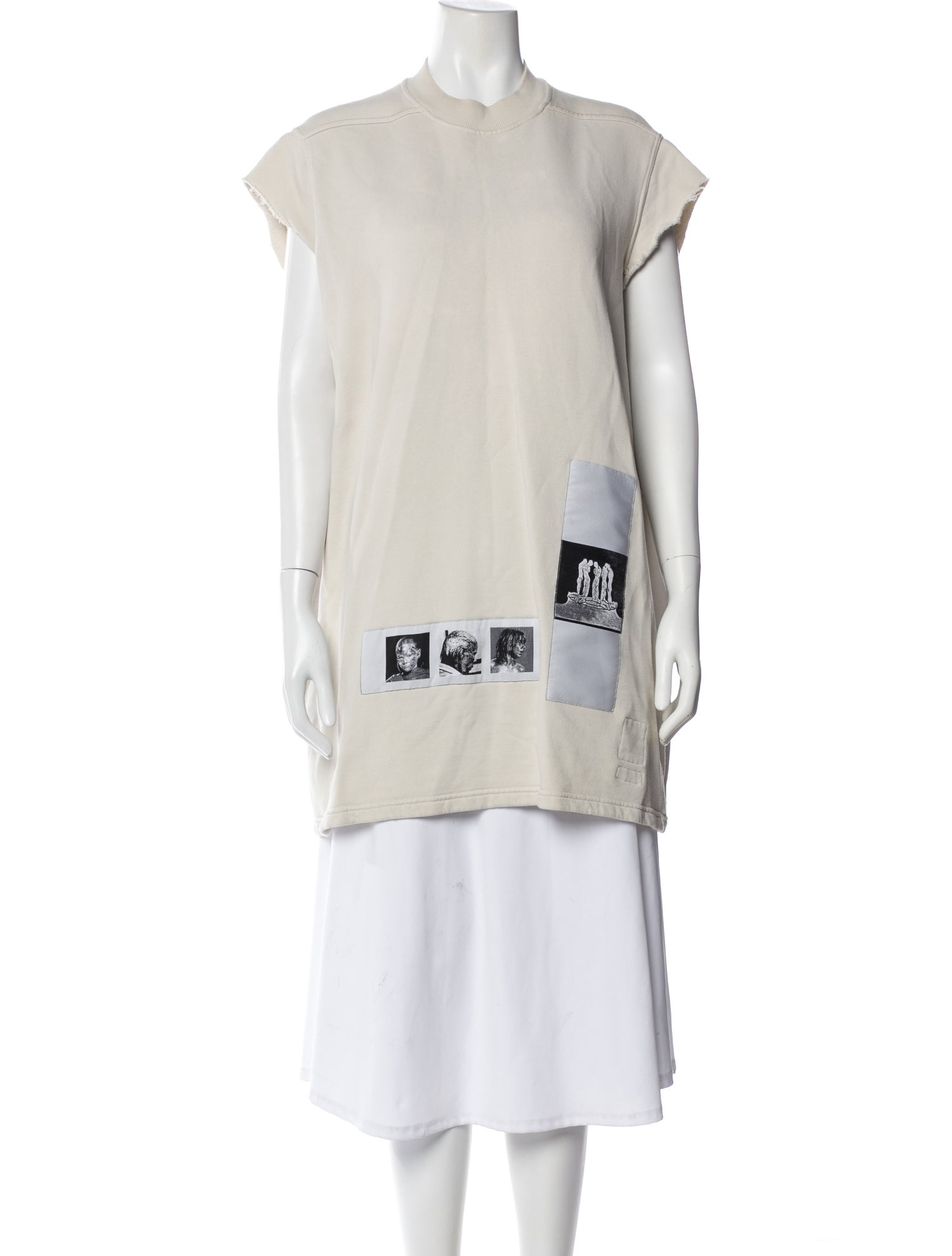 Rick Owens Drkshdw Graphic Print Crew Neck T-Shirt