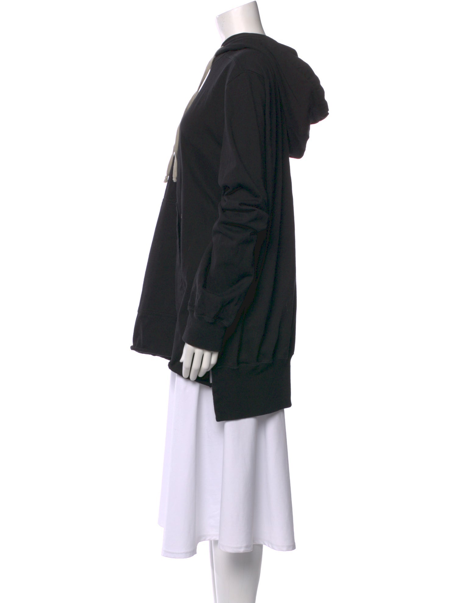 Rick Owens Drkshdw Crew Neck Long Sleeve Hoodie