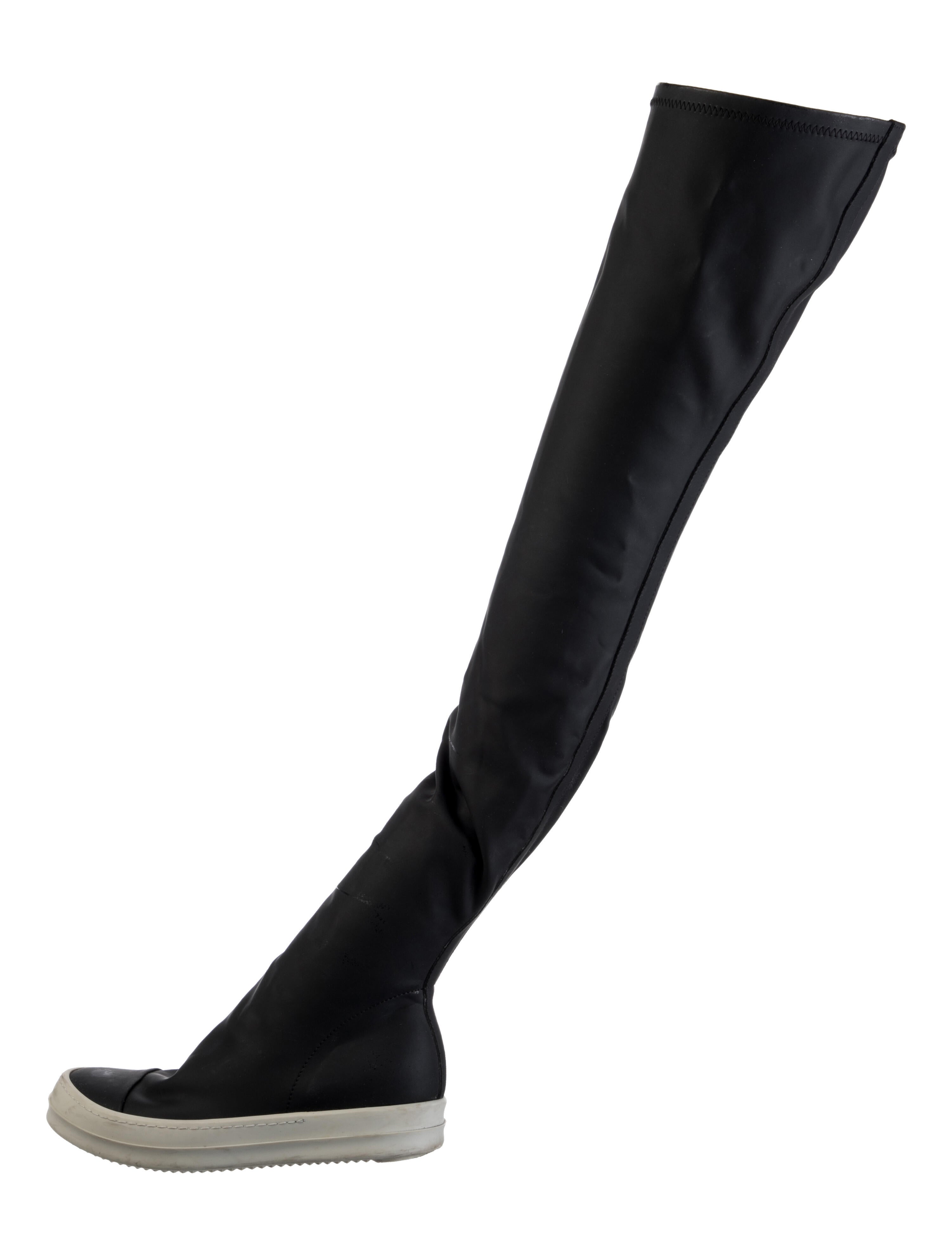 Rick Owens Drkshdw Colorblock Pattern Sock Boots