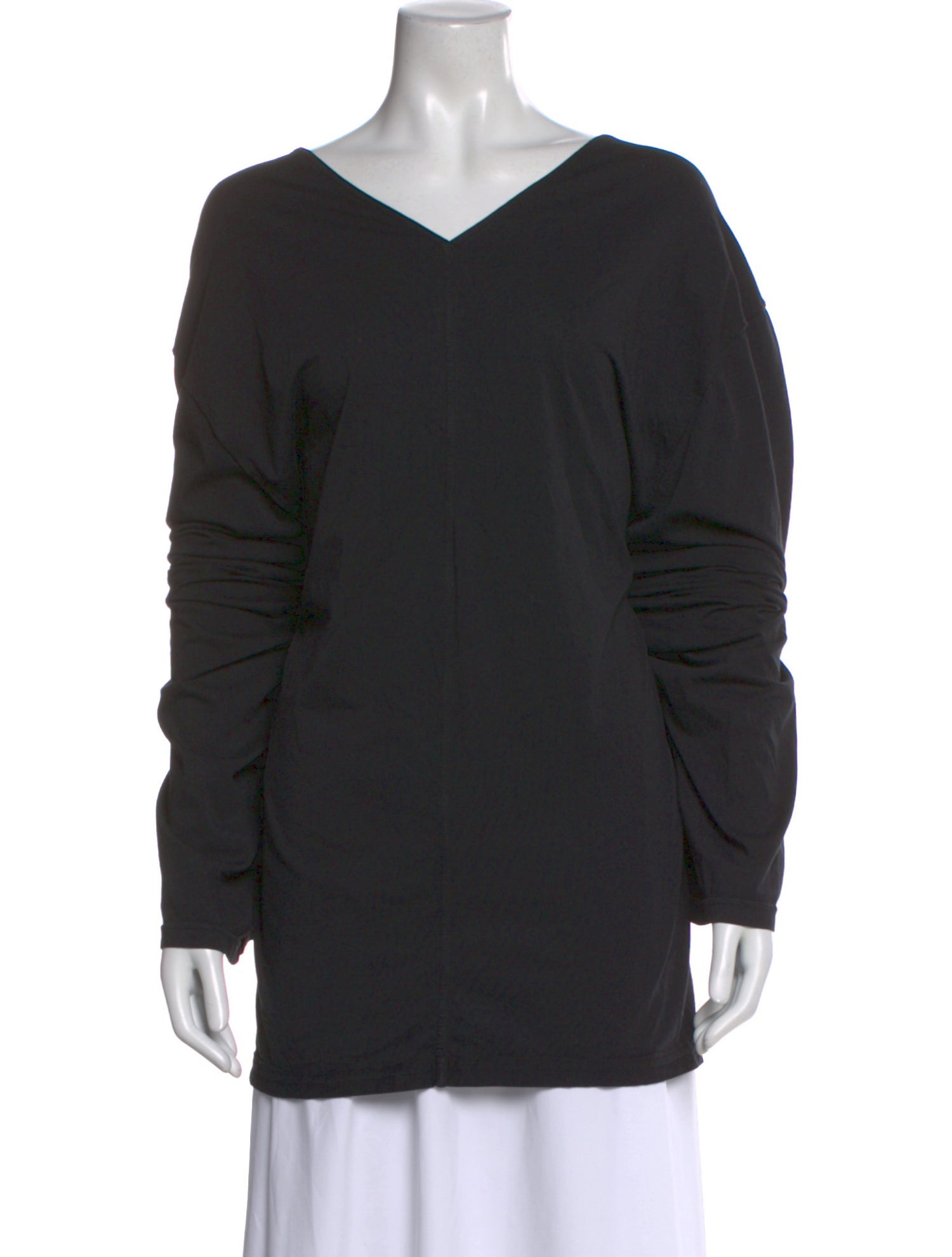 Rick Owens Drkshdw V-Neck Long Sleeve Top