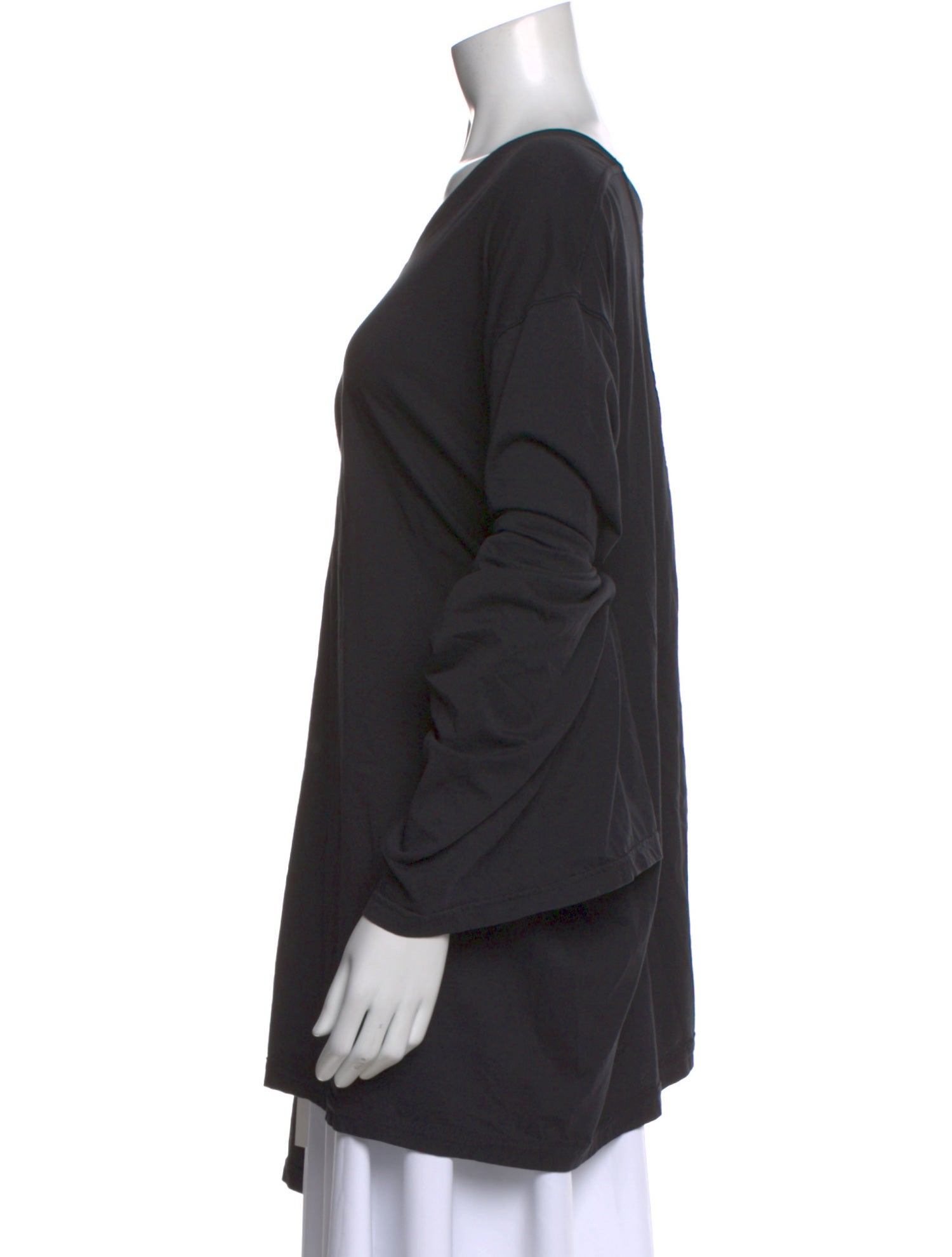 Rick Owens Drkshdw V-Neck Long Sleeve Top