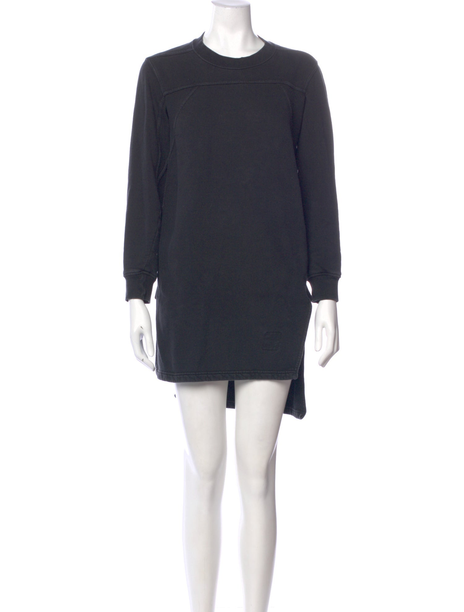 Rick Owens Drkshdw Crew Neck Mini Dress