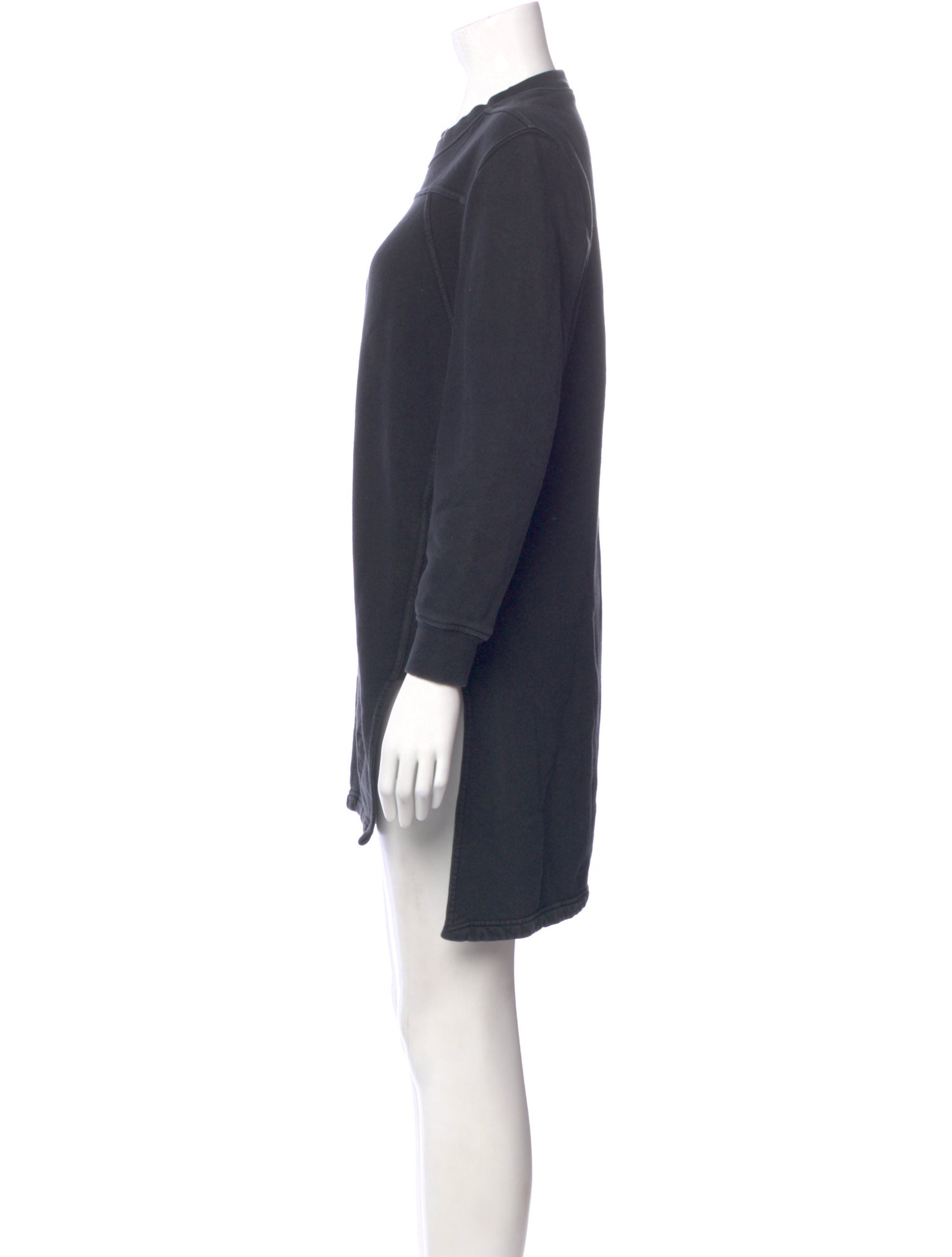 Rick Owens Drkshdw Crew Neck Mini Dress