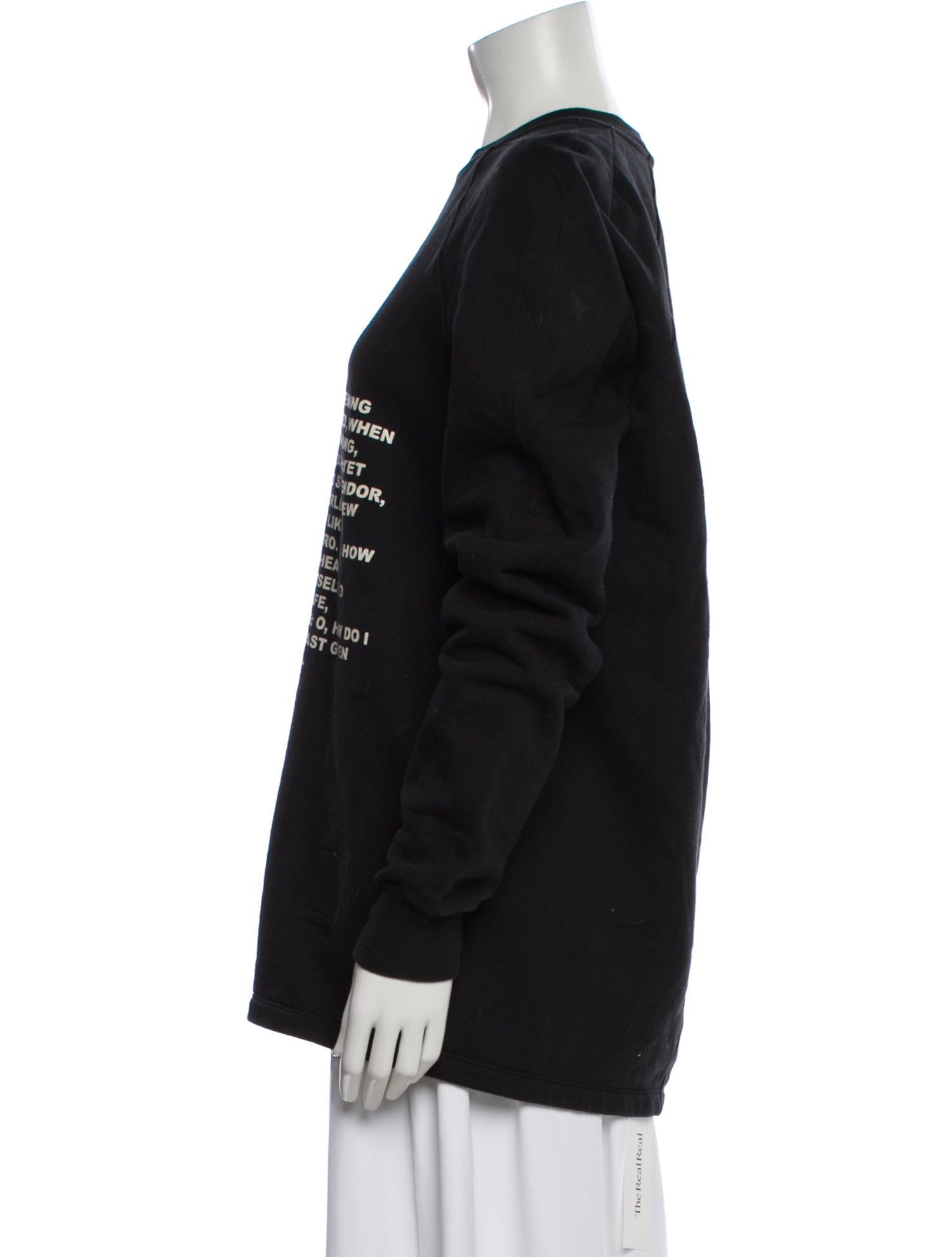Rick Owens Drkshdw Graphic Print Crew Neck Sweatshirt