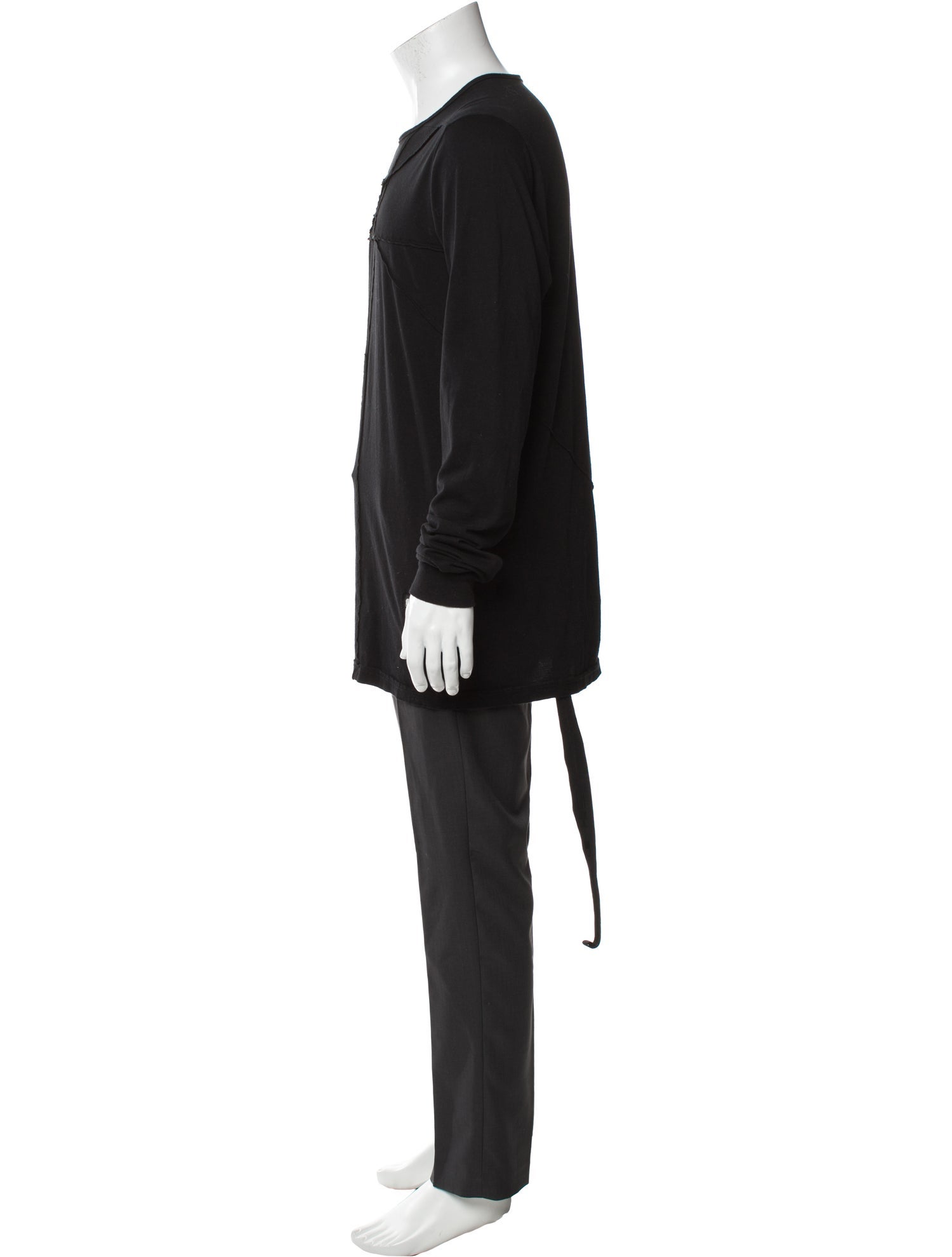 Rick Owens Drkshdw Crew Neck Long Sleeve T-Shirt