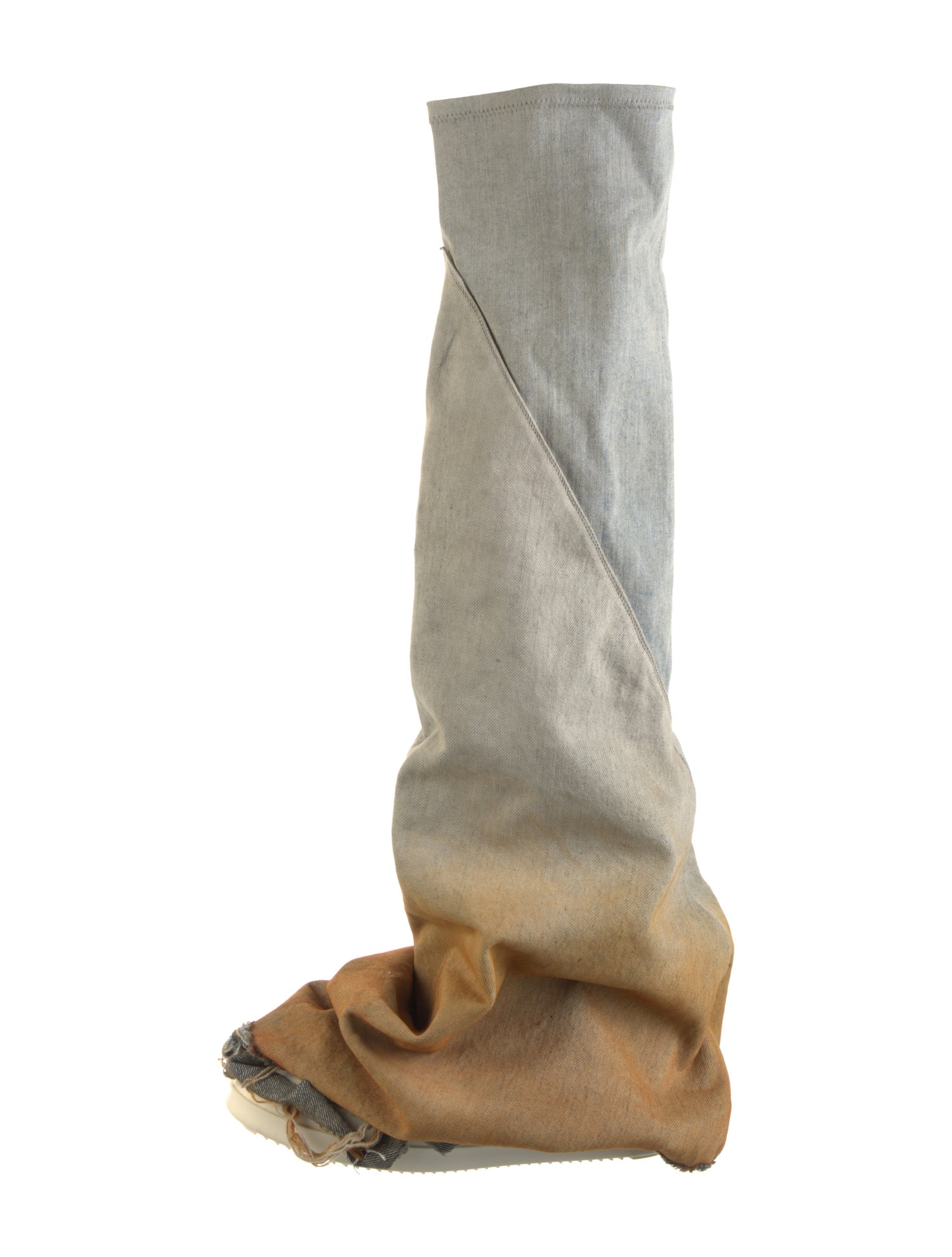Rick Owens Drkshdw Fetish Colorblock Pattern Boots